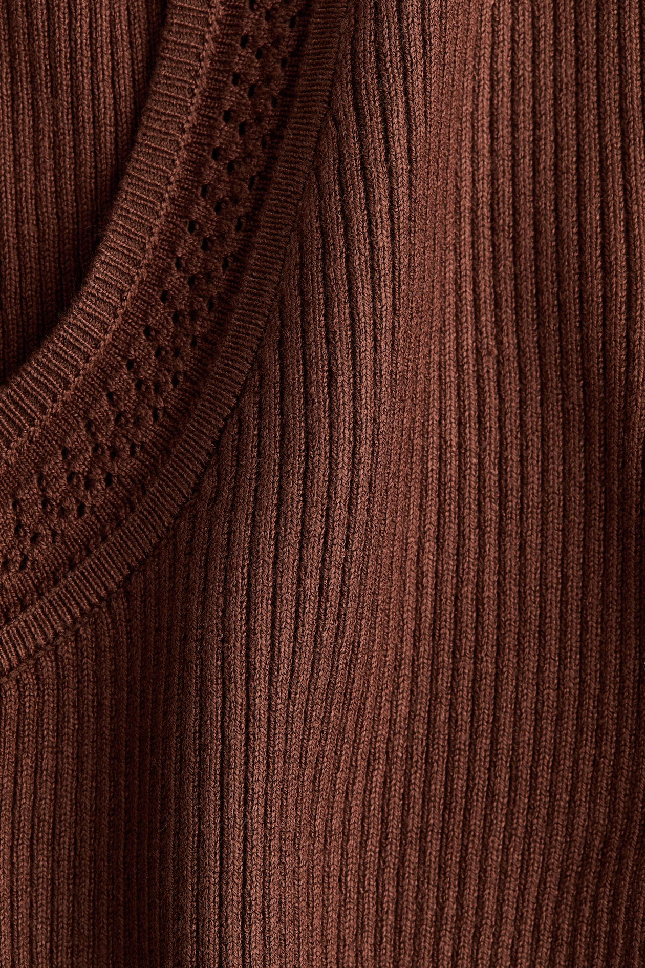 Ruffle-Trimmed Rib-Knit Top - image 2