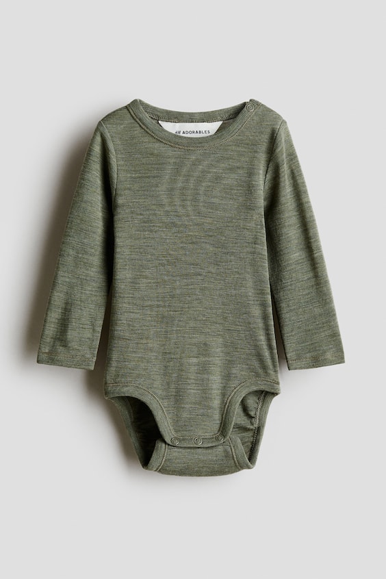 Боди Merino Wool для детей, джерси — H&M