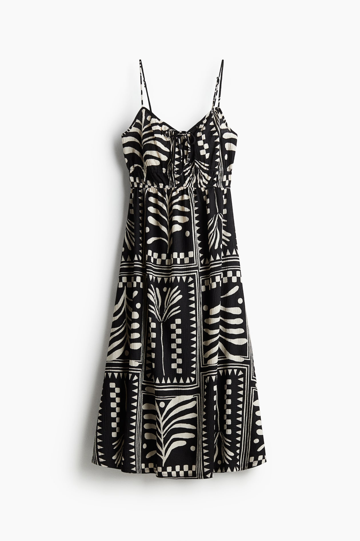 h&m crinkled cotton dress NWT H&M A-Line Strappy Crinkled Cotton Voile Maxi Loose Dress Black Sz XS,  XXL