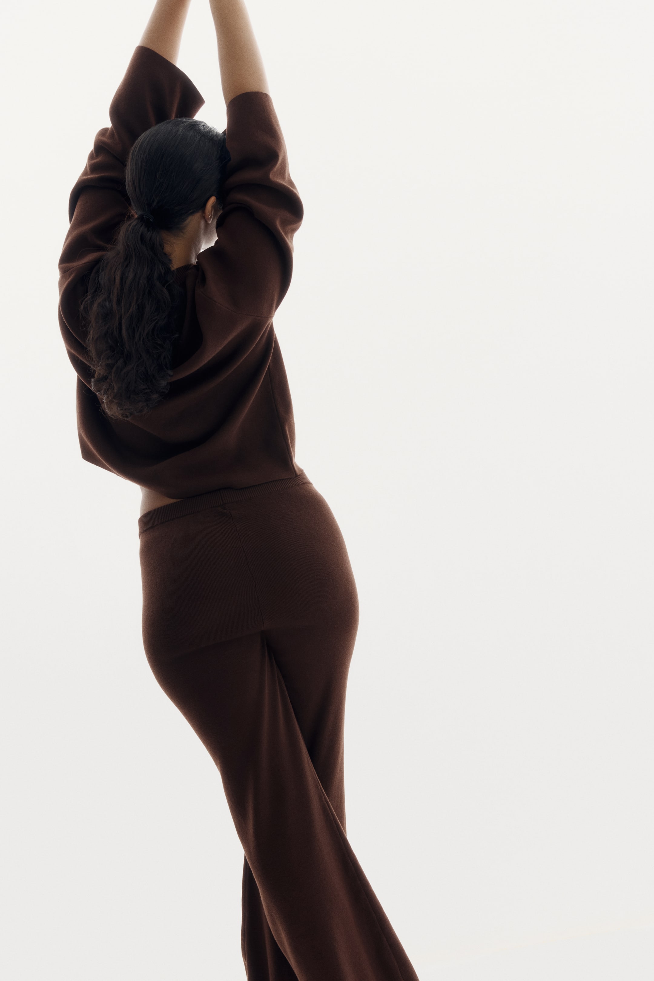 Pantalon en fin tricot