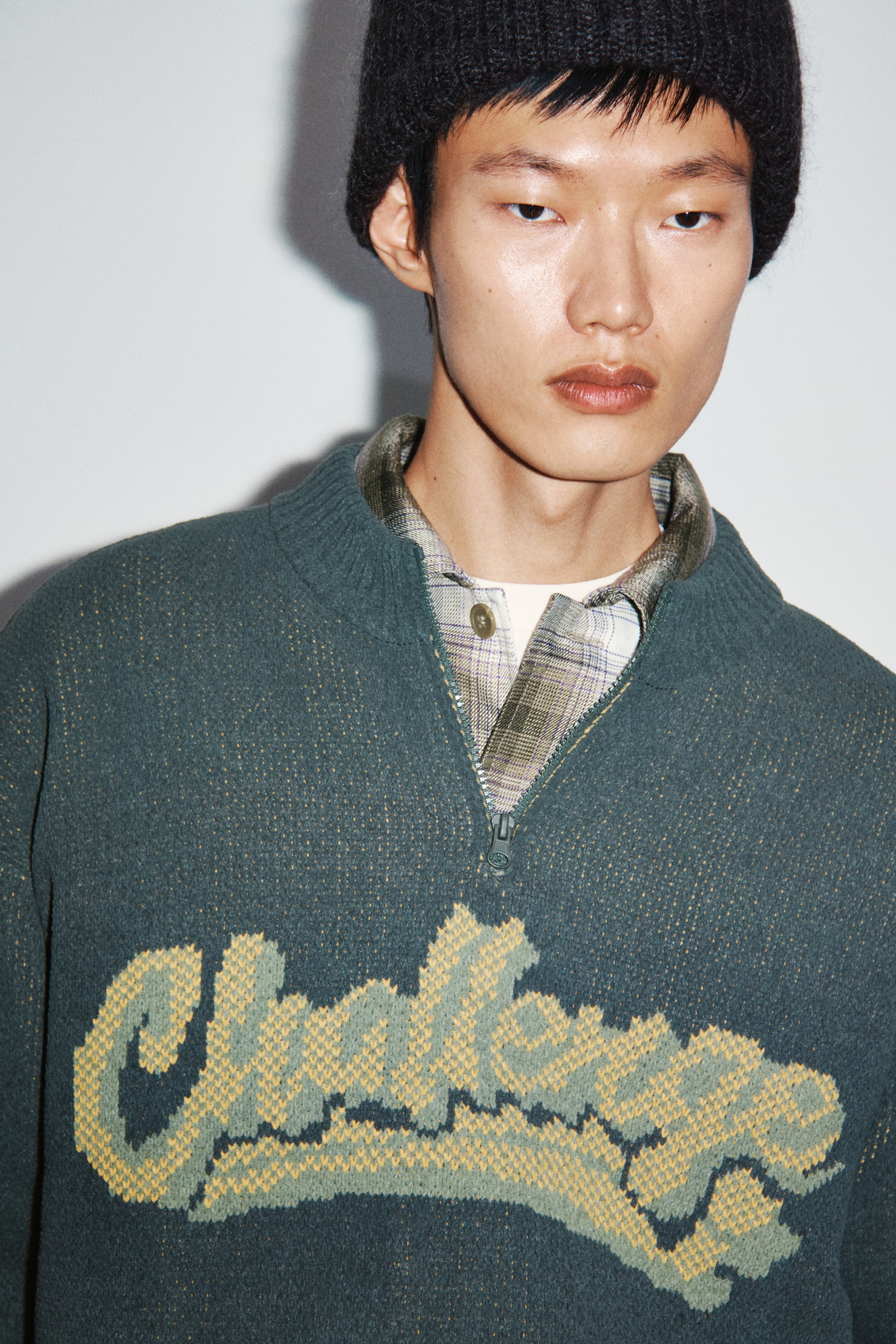 이미지 확대 보기: 스웨터 레귤러핏 - 다크 그린/Challenge  - Men | H&M KR 4