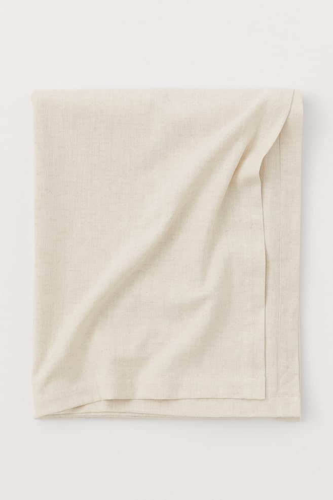 Linen-blend tablecloth - Light beige/Grey marl/Beige marl - 1