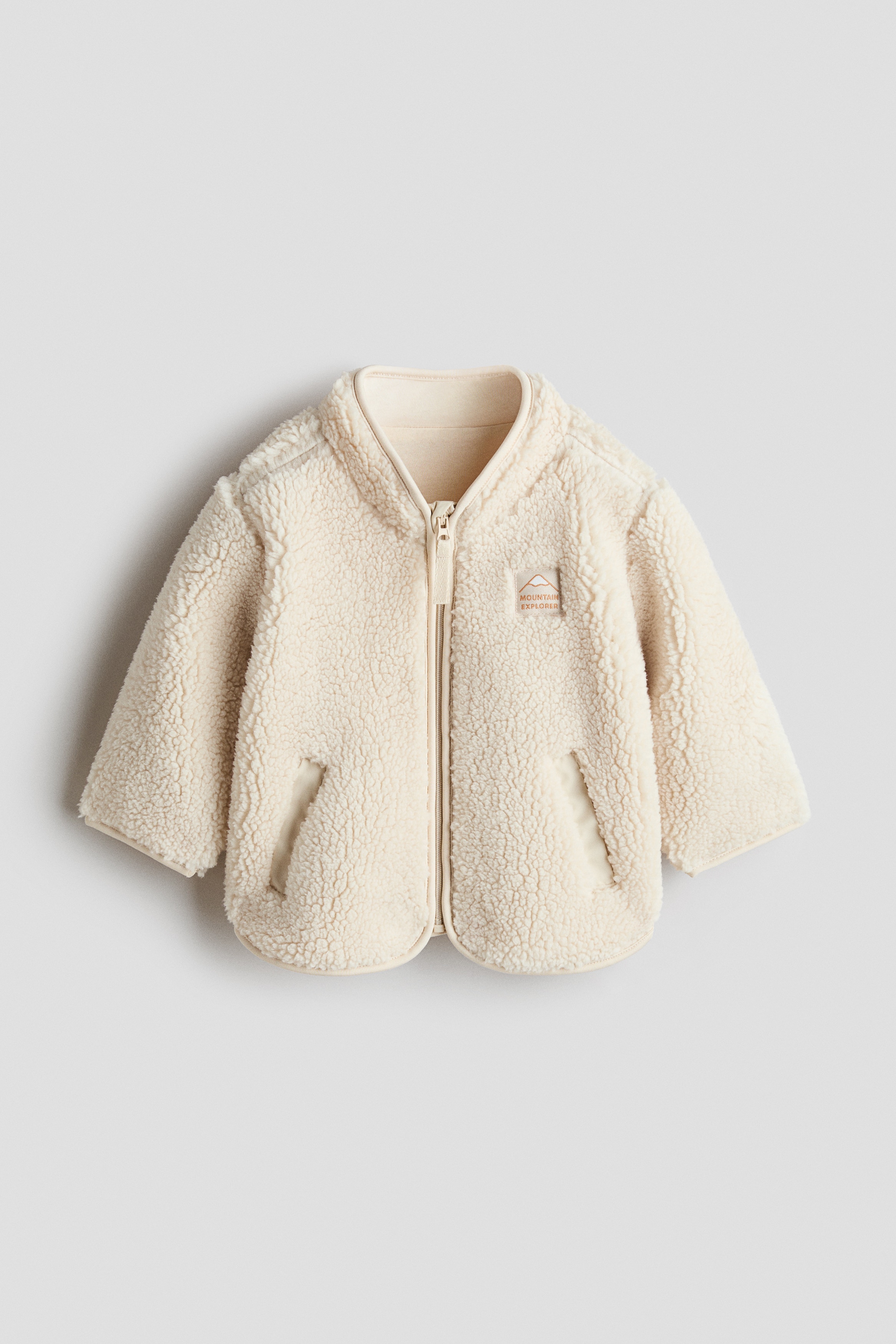 H & M - Jacke aus Teddyfleece - Beige - Kinder