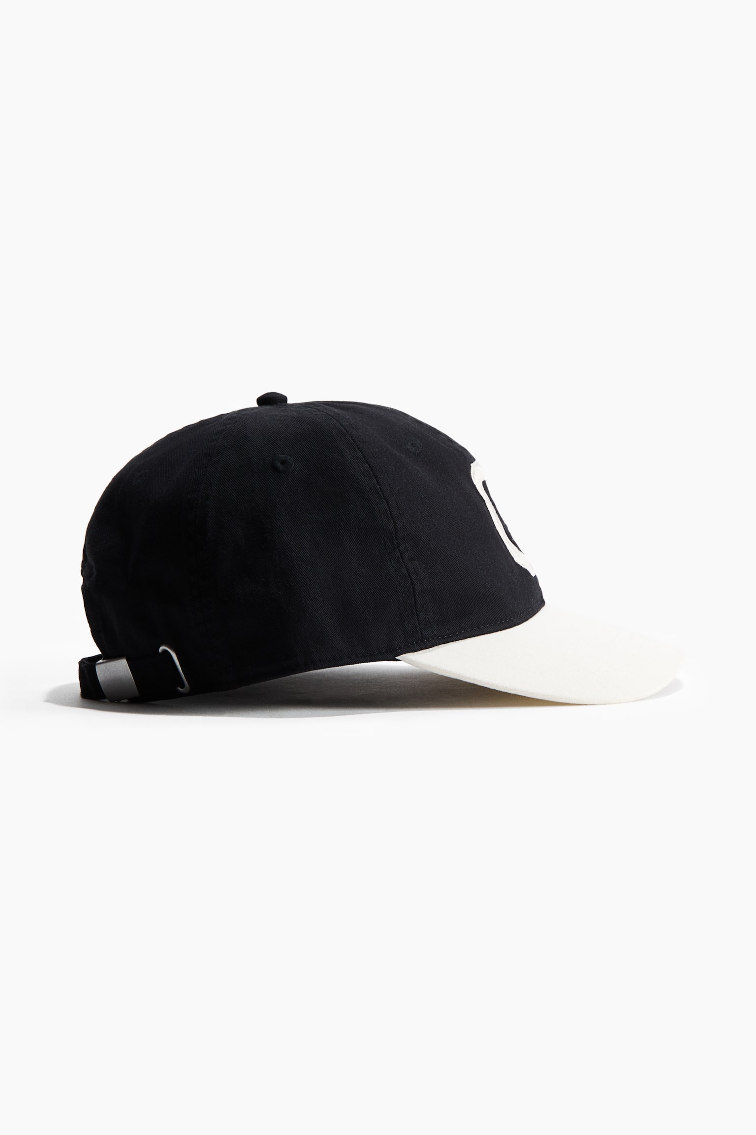 כובע מצחייה מכותנה עם רקמה - שחור/C/ירוק/C - 2