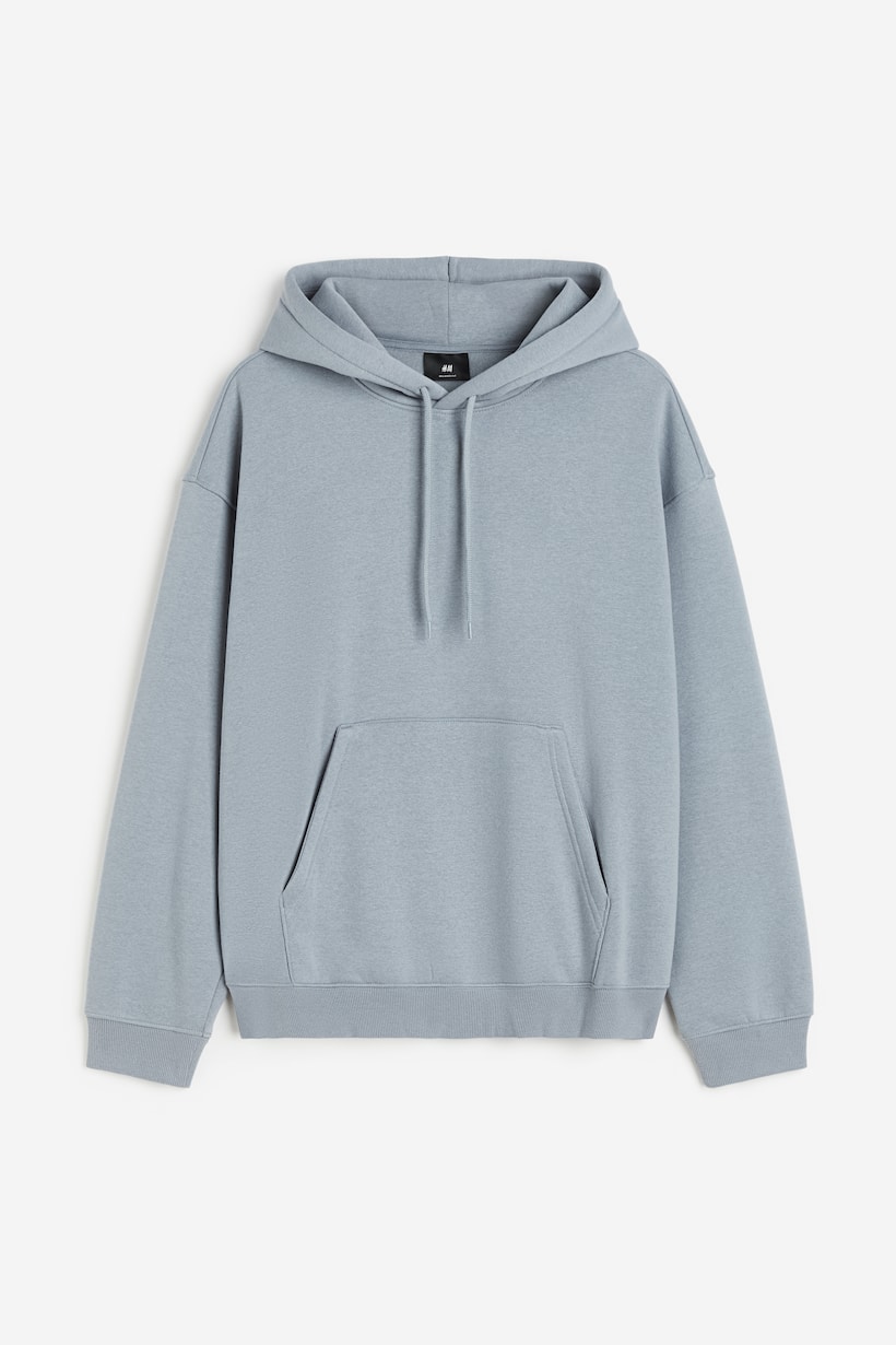 Loose Fit Hoodie - Long sleeve - Regular length - Gray - Men | H&M US