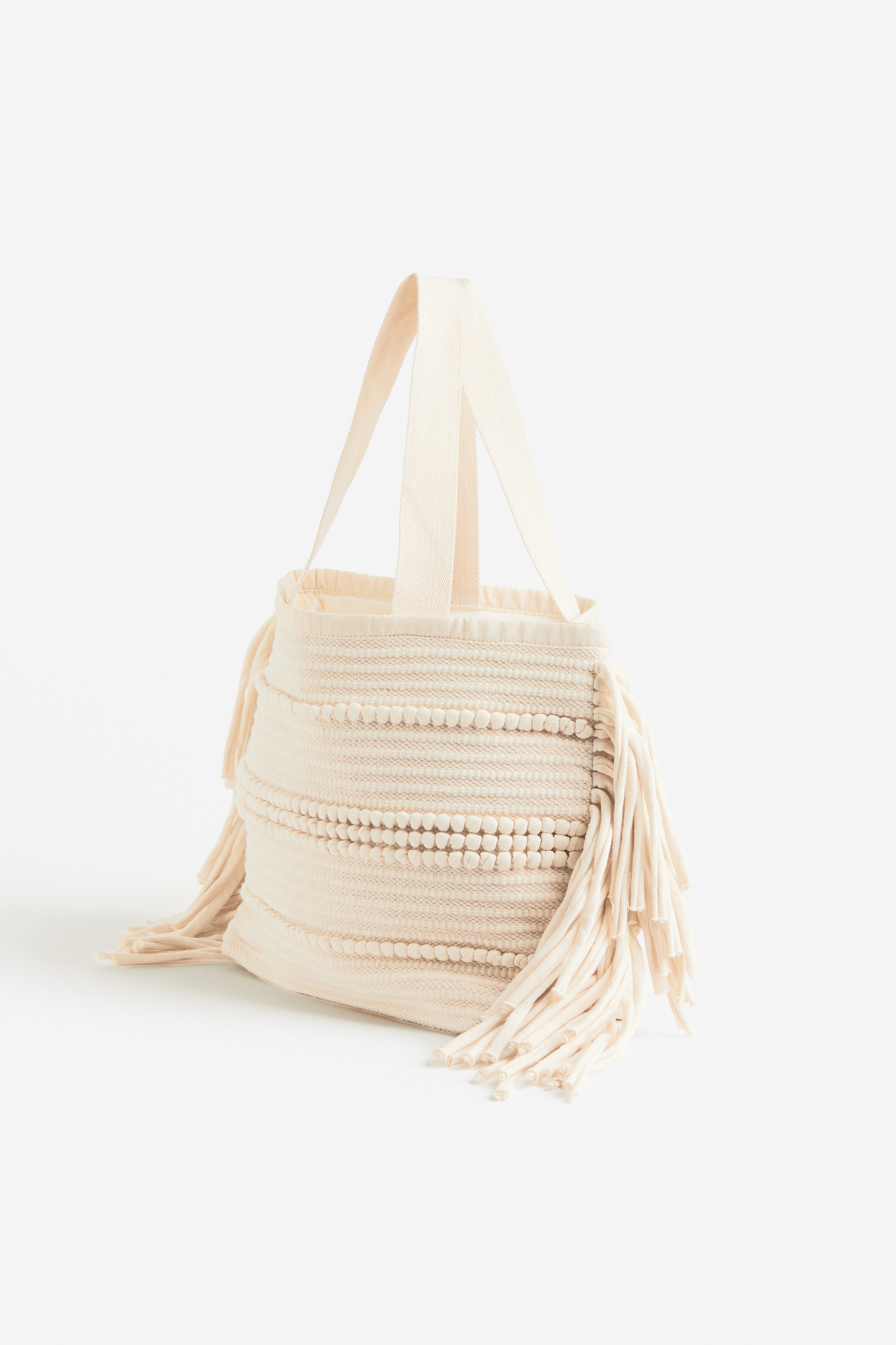 Shopper aus Jacquardstoff - Cremefarben - Ladies | H&M DE