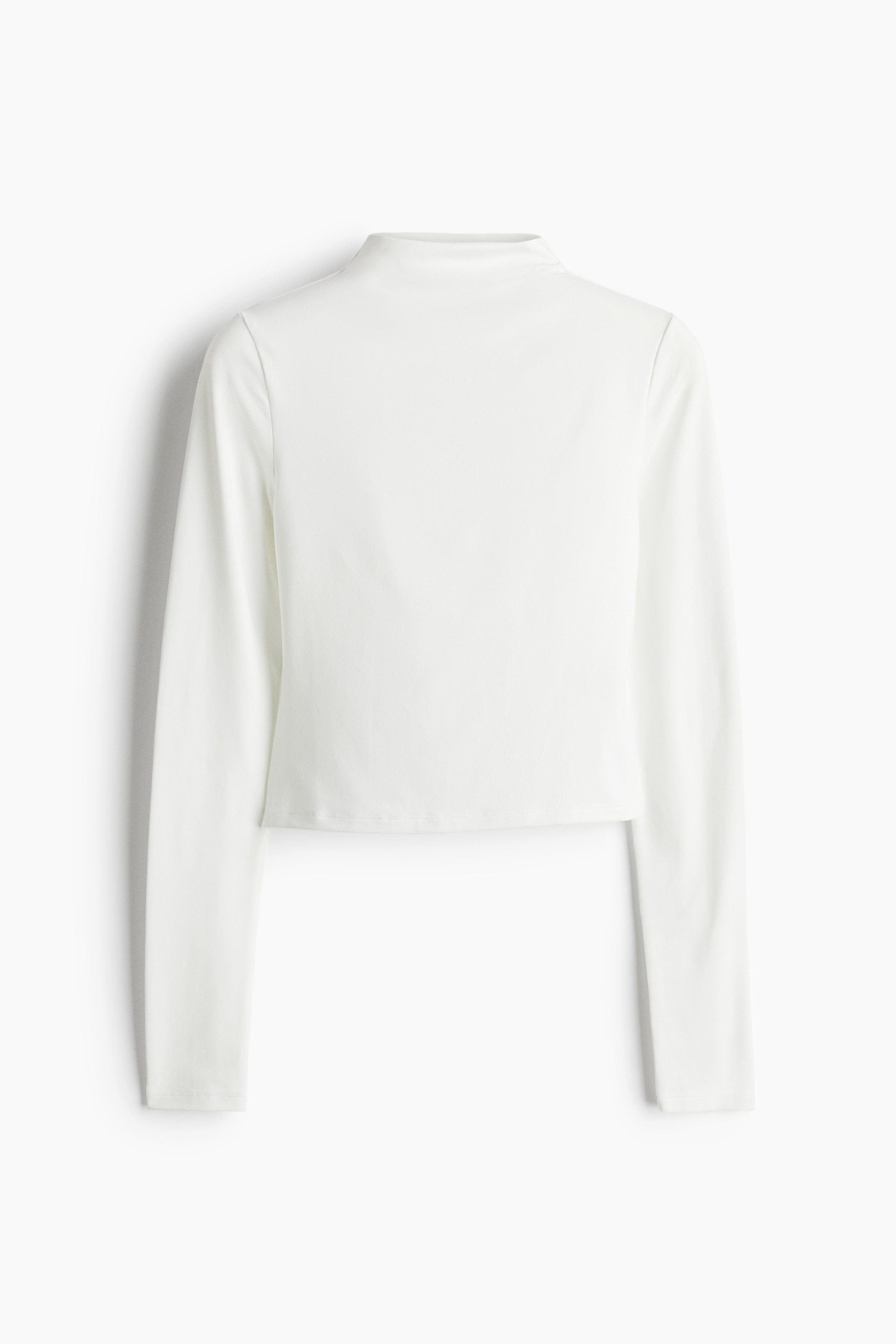 Women's Cream Mock Turtleneck Top | H&M CA