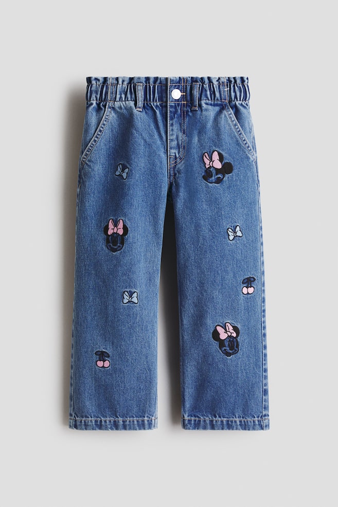 Wide-Leg Jeans with Motif - Denim blue/Minnie Mouse/Denim blue/Lilo & Stitch/Denim blue/Hello Kitty/Denim blue/Miffy/Denim blue/Lilo & Stitch/Light denim blue/Hello Kitty - 1