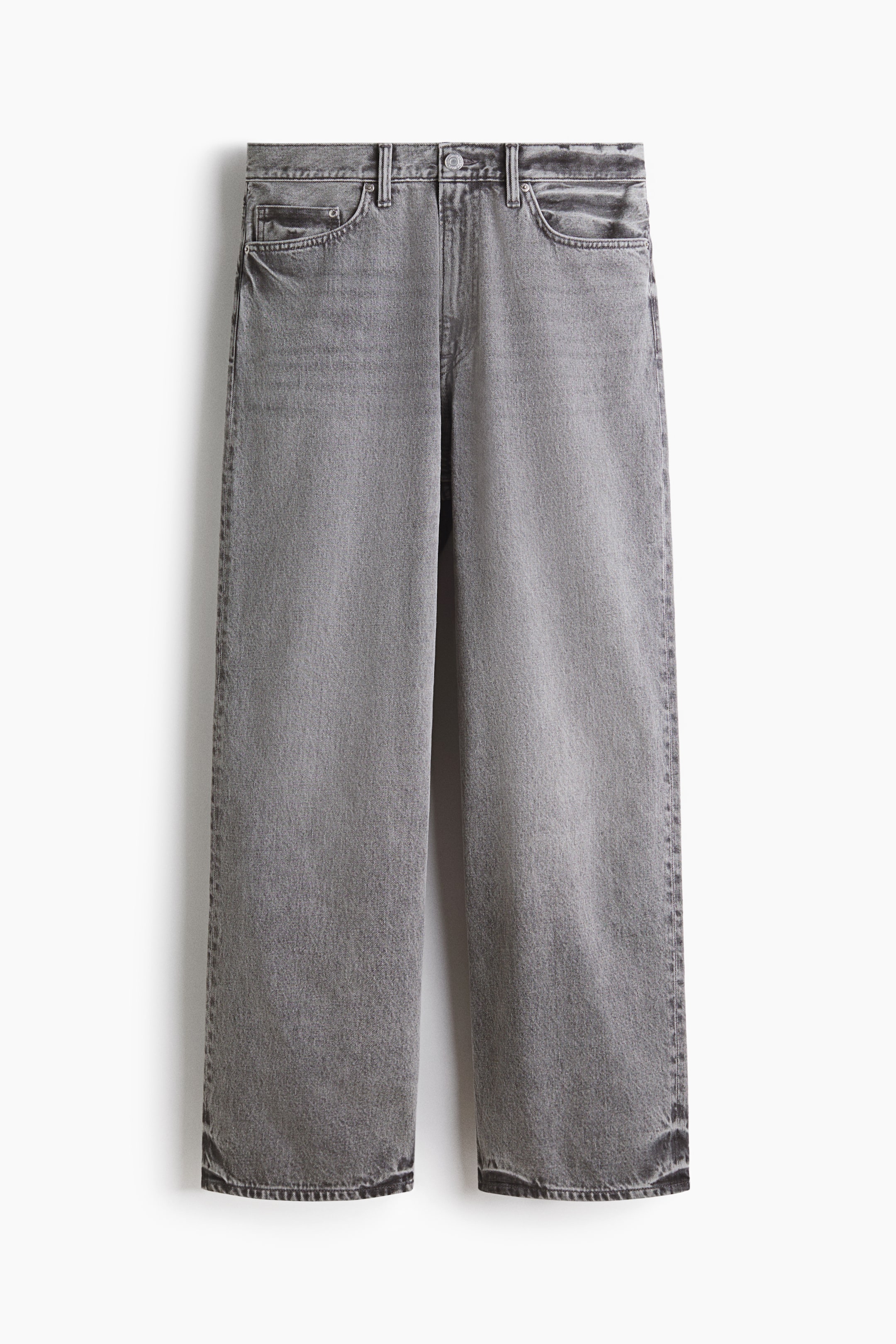 Xem ảnh lớn hơn: Baggy Jeans - Màu xám denim vừa - Men | H&M VN 6