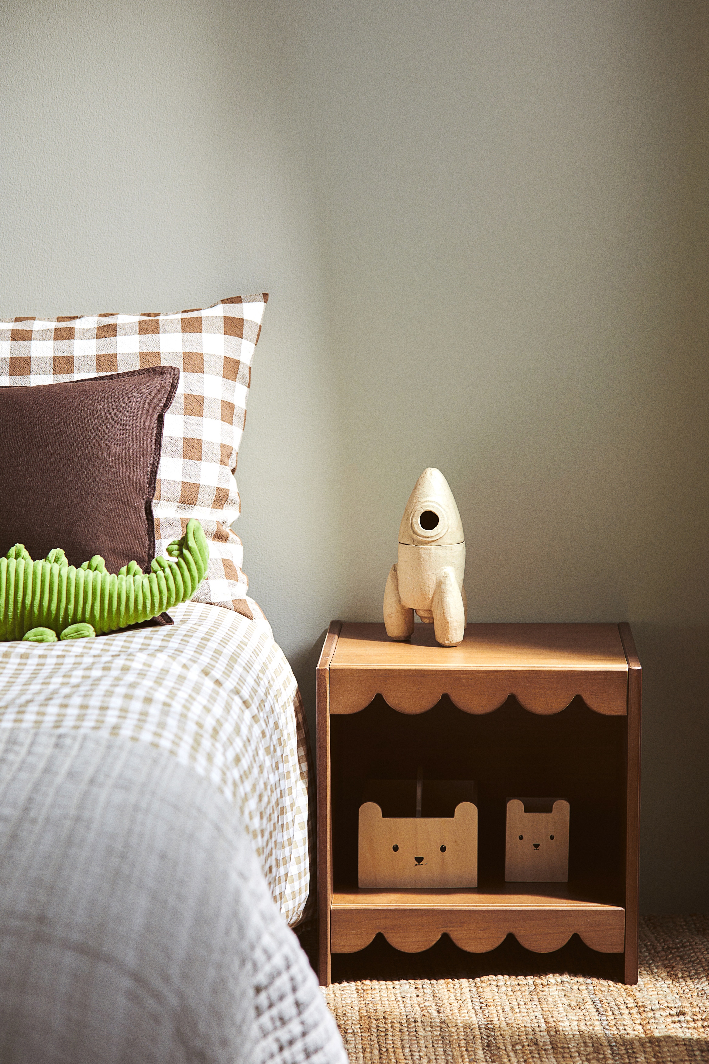 Houten nachtkastje - Bruin