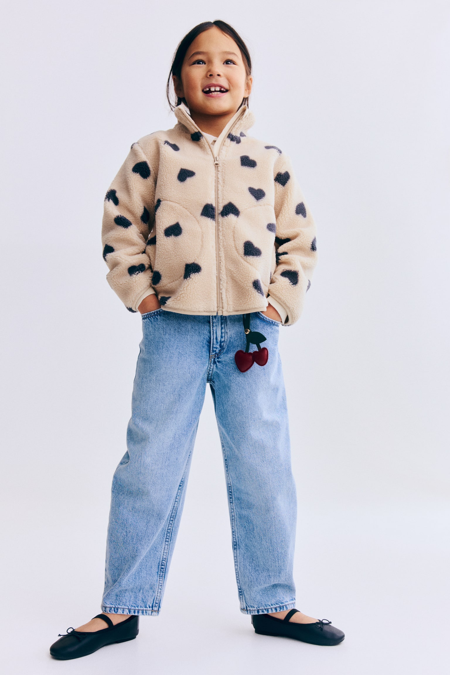 Plüssdzseki - Bézs/fekete szívek/Fehér/virágos/Világos rózsaszín/eprek - 4