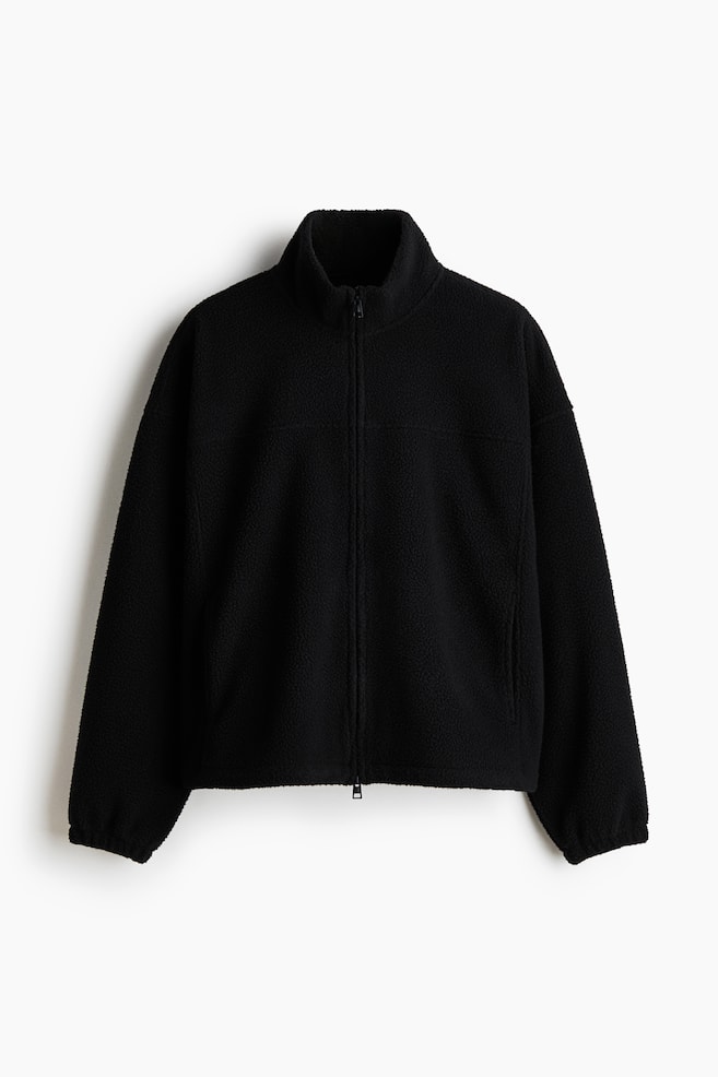 Teddy Fleece Jacket - Black - 1