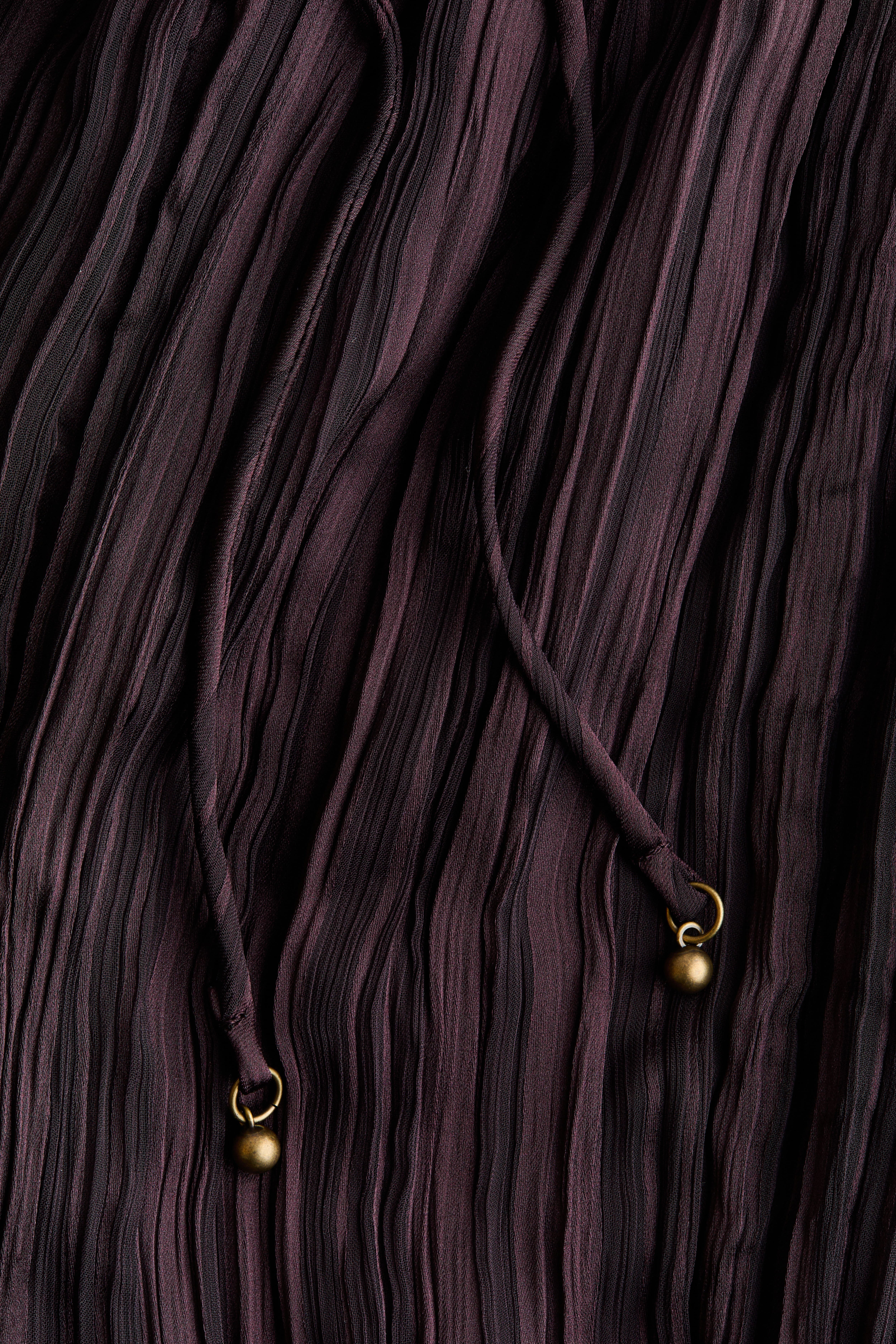Drawstring-Detail Halterneck Dress