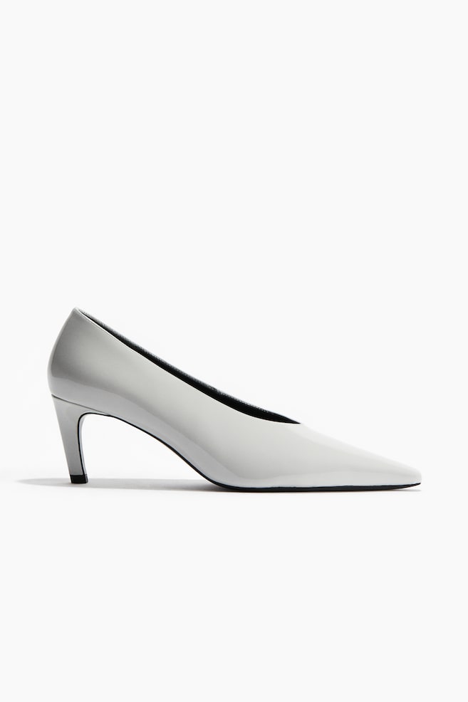 Pointed court shoes - Gris clair - 1