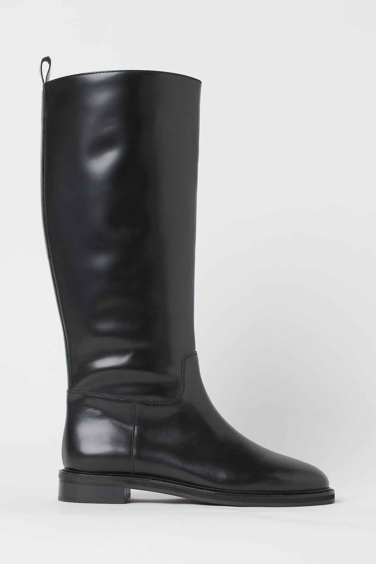 Leather boots - Low heel - Black - Ladies | H&M GB