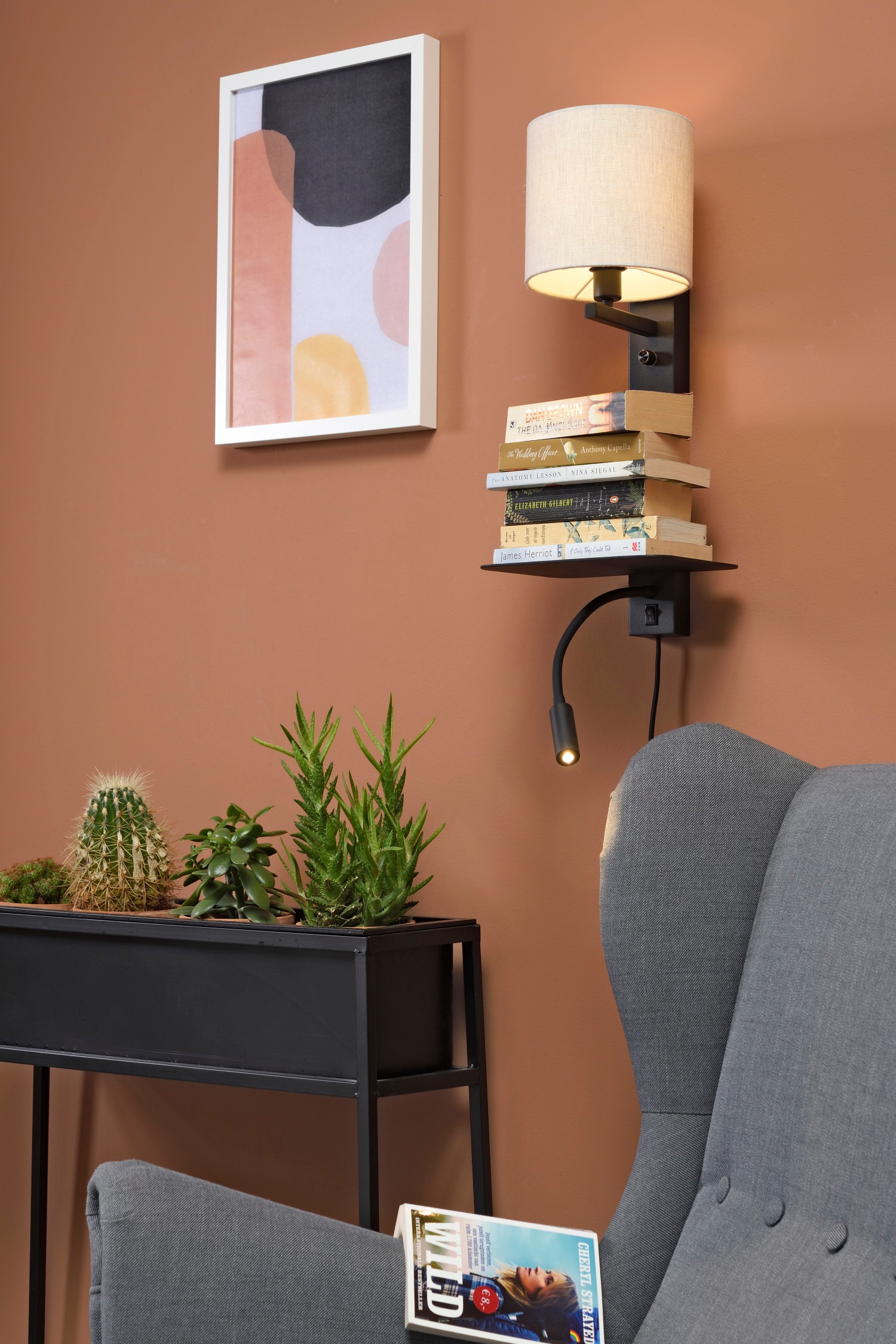 Florence Wandleuchte - Natürlich/Weiß/Schwarz