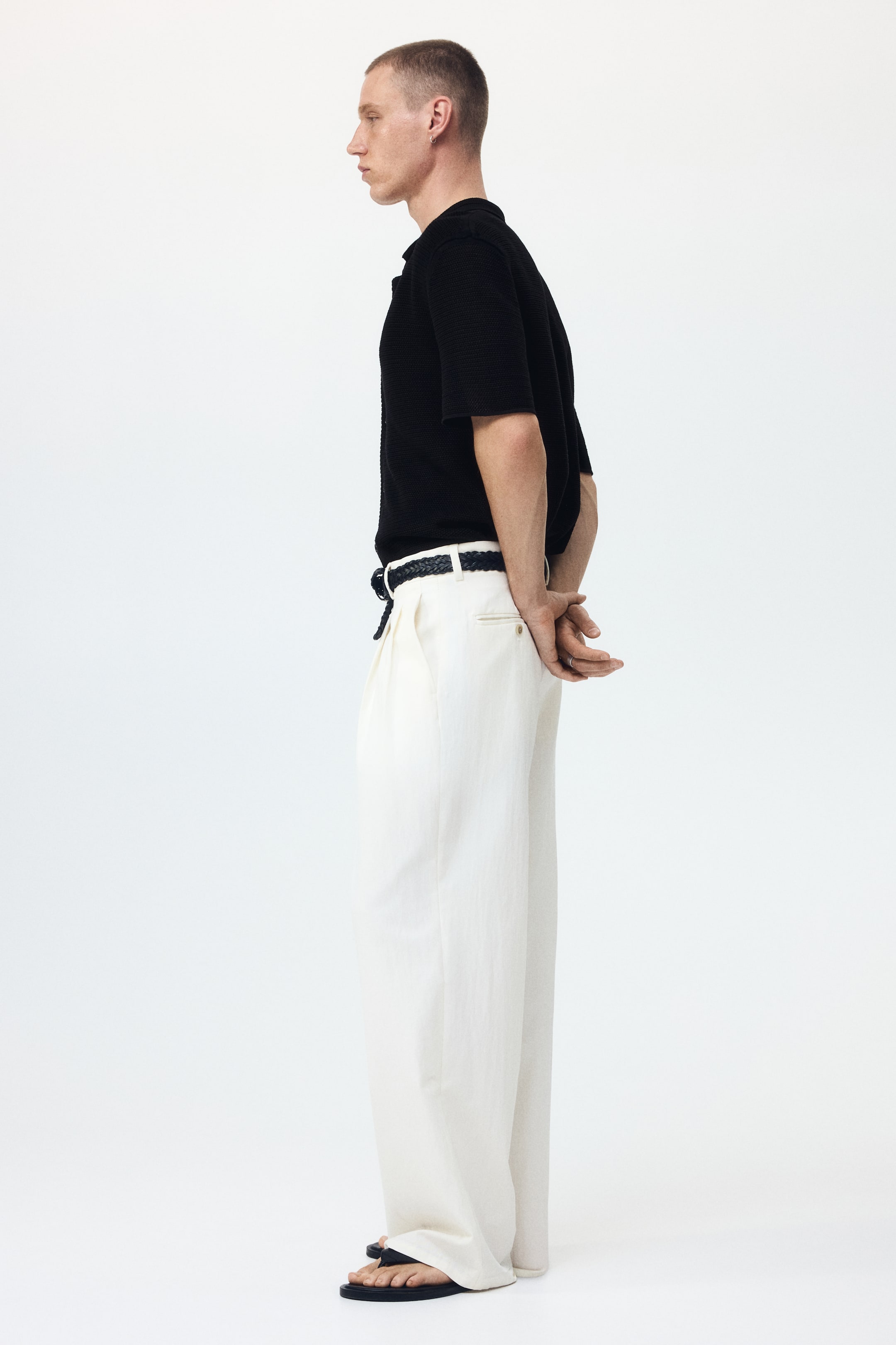 Regular-Fit Open-Knit Shirt