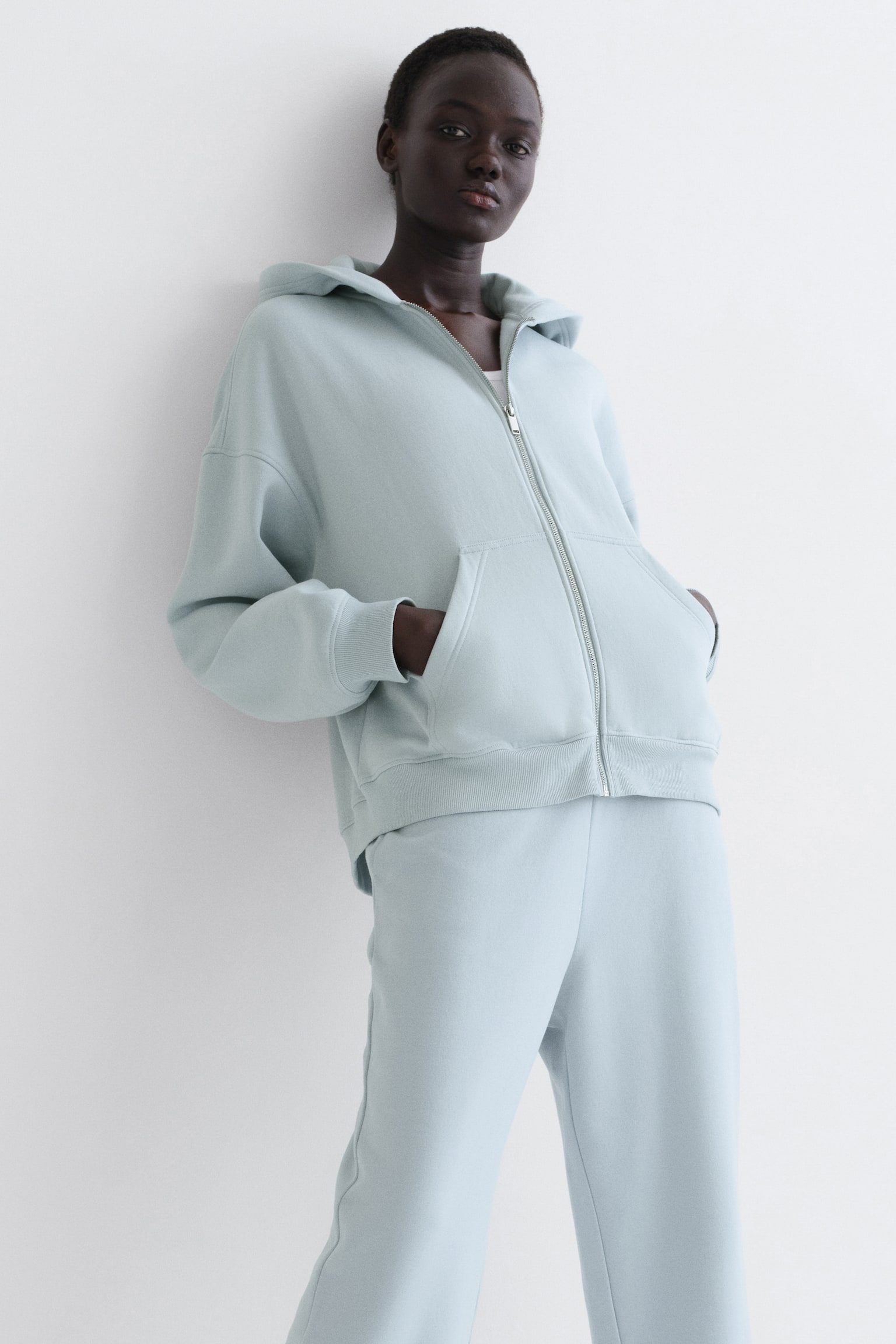 Sweatpants - Light turquoise/Navy blue/Black/Dark brown/Grey marl/Dark red/Cream/Light grey marl/Burgundy/Khaki green/Powder pink/Burgundy - 3