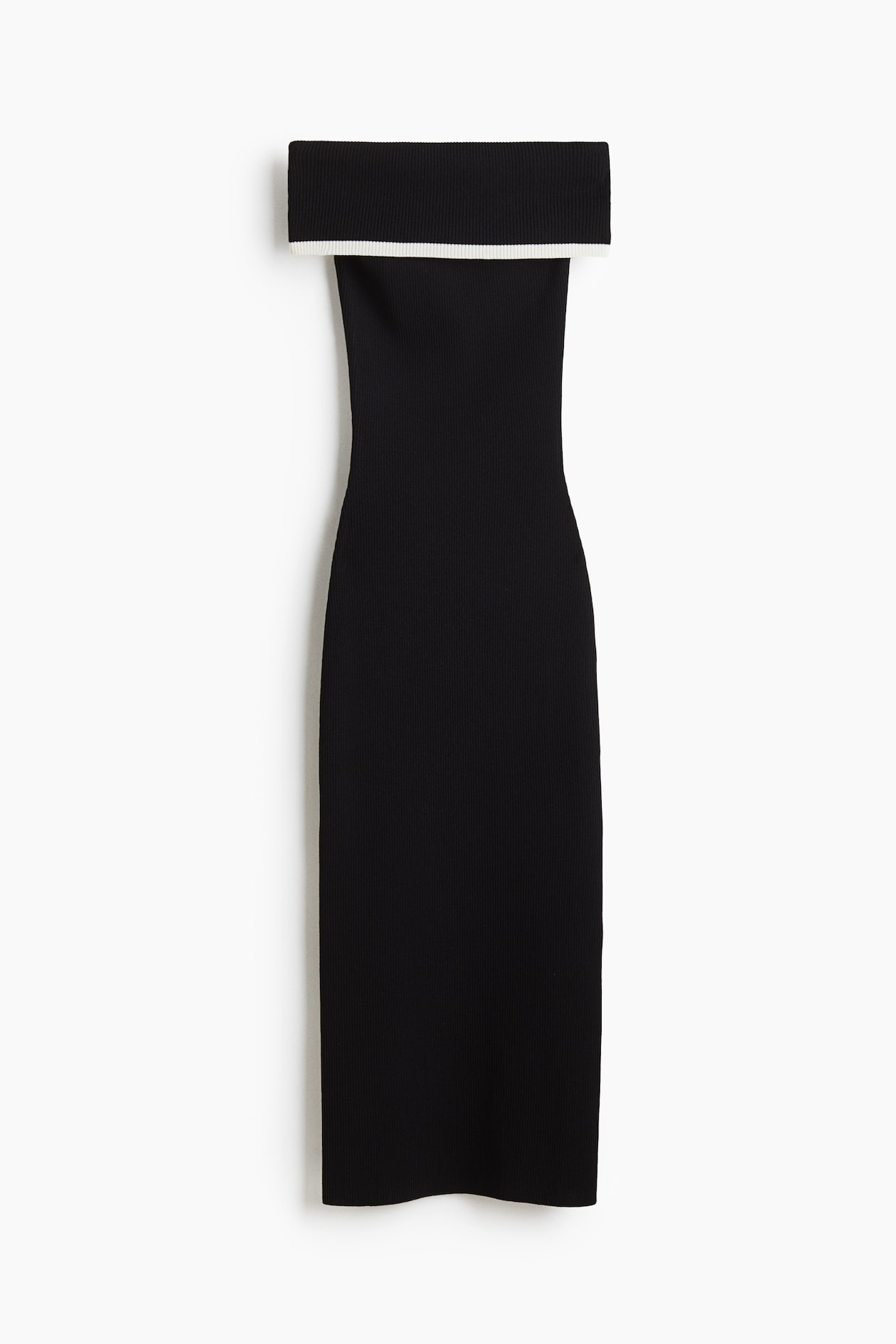 h&m off shoulder dress black Ladies - Black Off-the-Shoulder Dress - Size: M