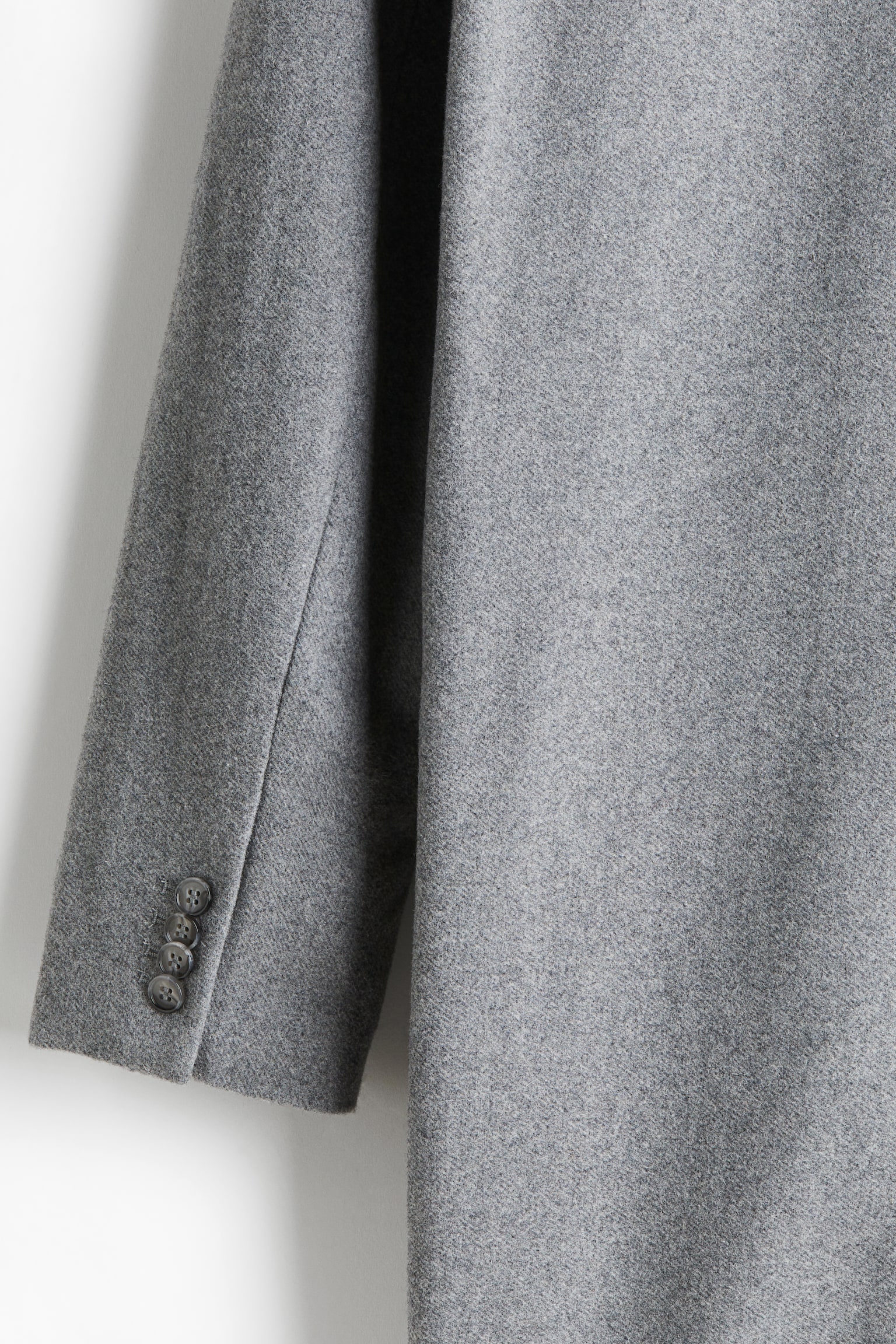 Wool-blend coat - Grey marl/Black/Navy blue - 7