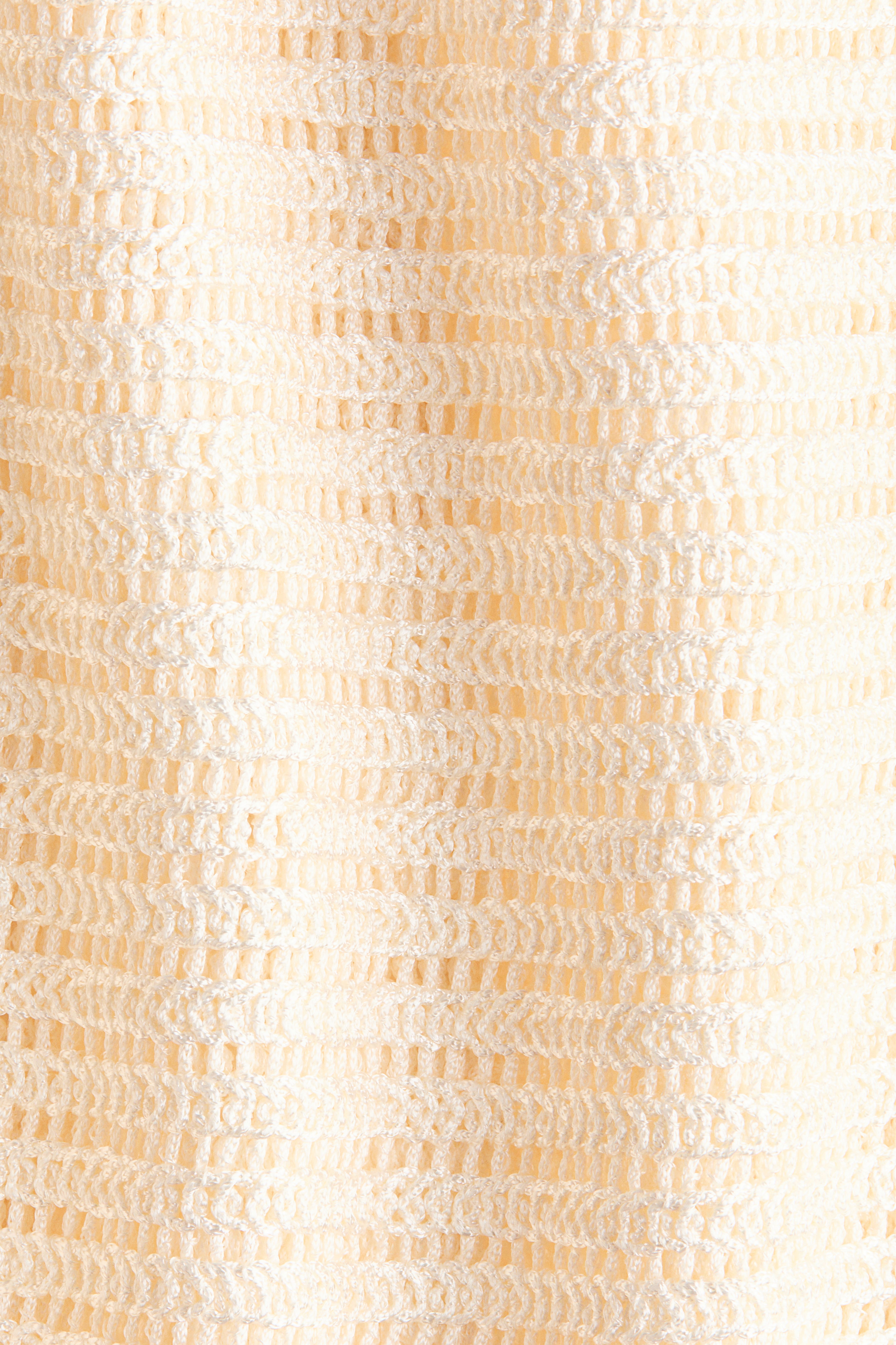 Crochet-Look Boat-Neck Top