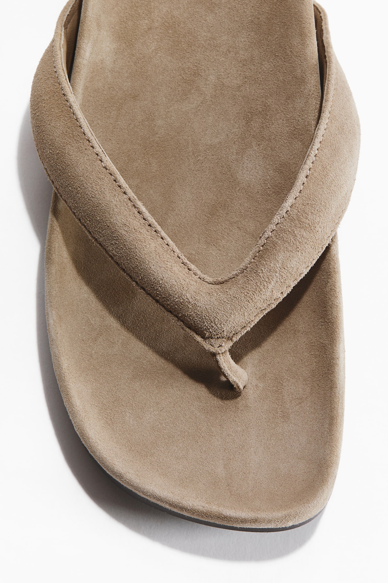Leather flip-flops - Mole/Dark brown - 3