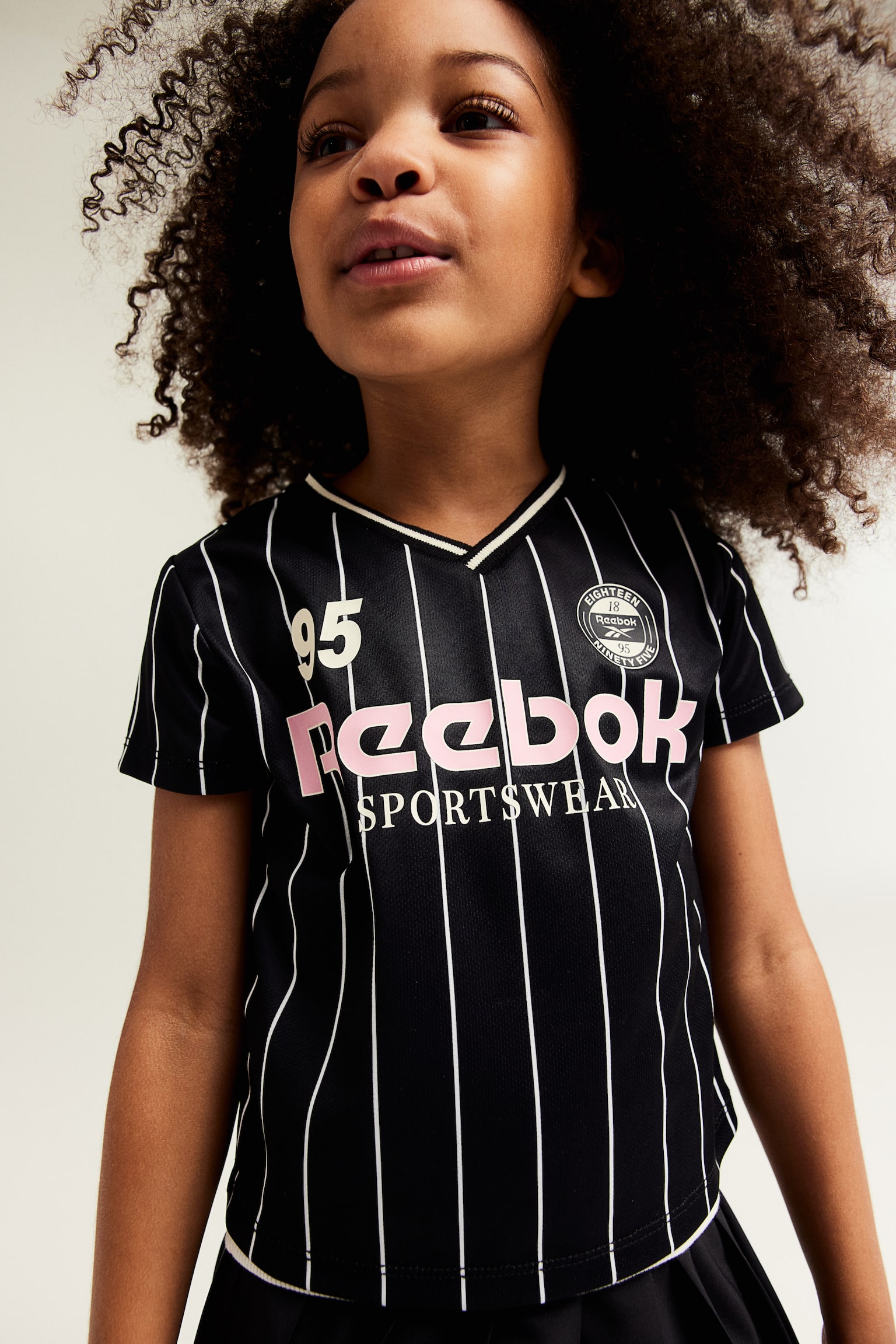 Printed football shirt - Black/Reebok - 4