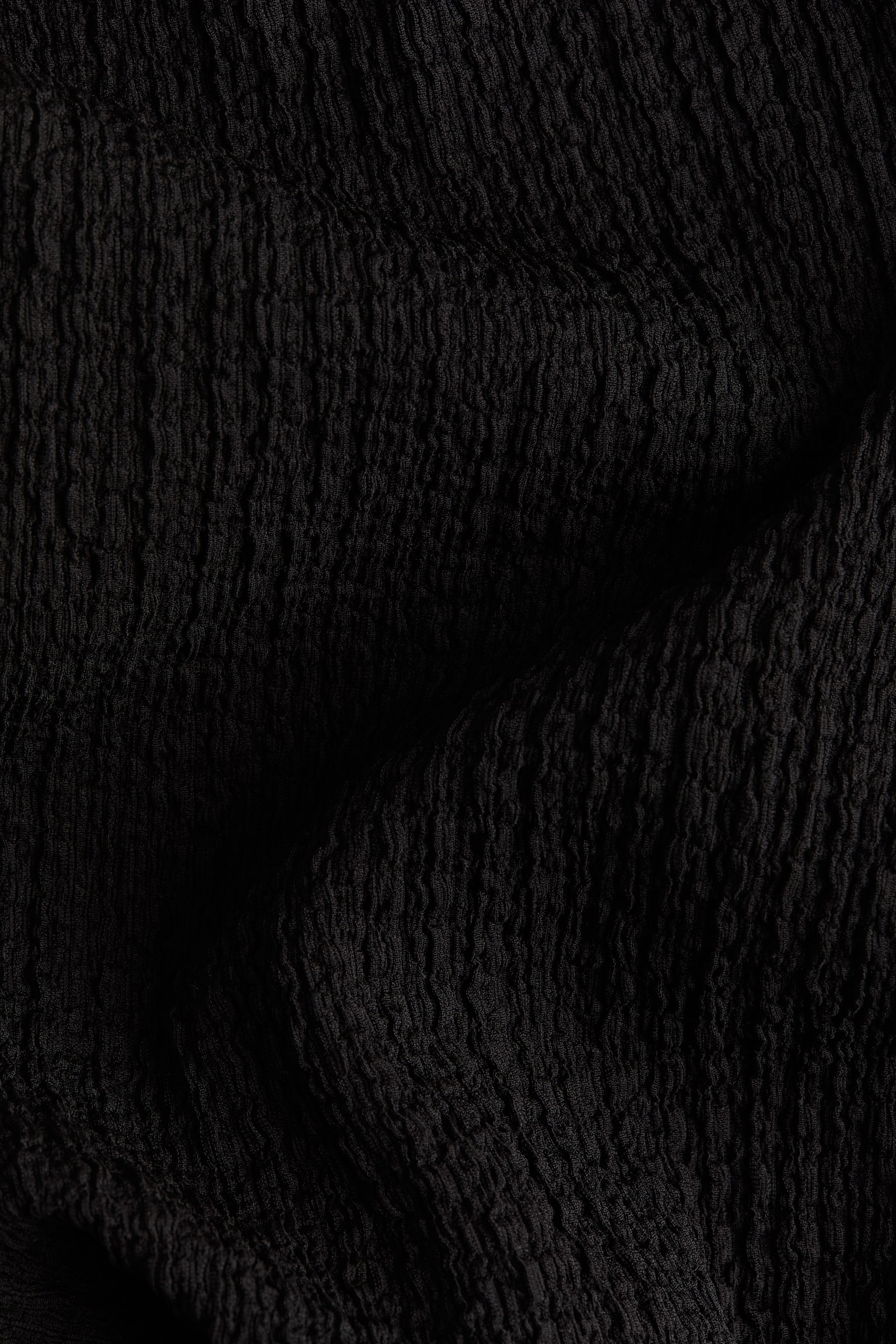 Weite Hose aus gecrinkeltem Jersey - Schwarz/Weiß/Marineblau - 2