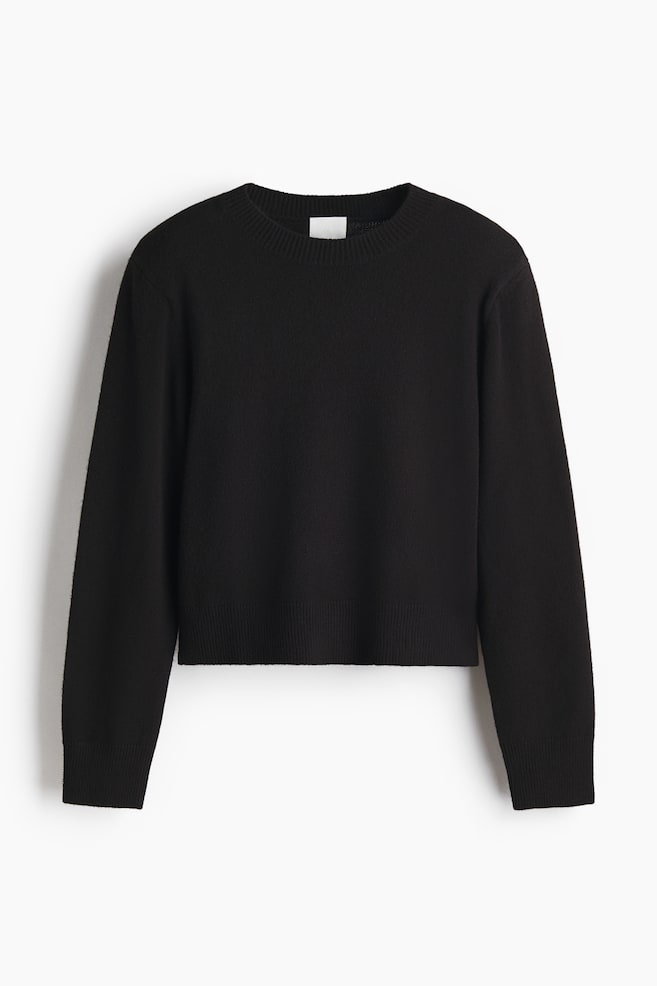 Pull à épaulettes - Noir - 1
