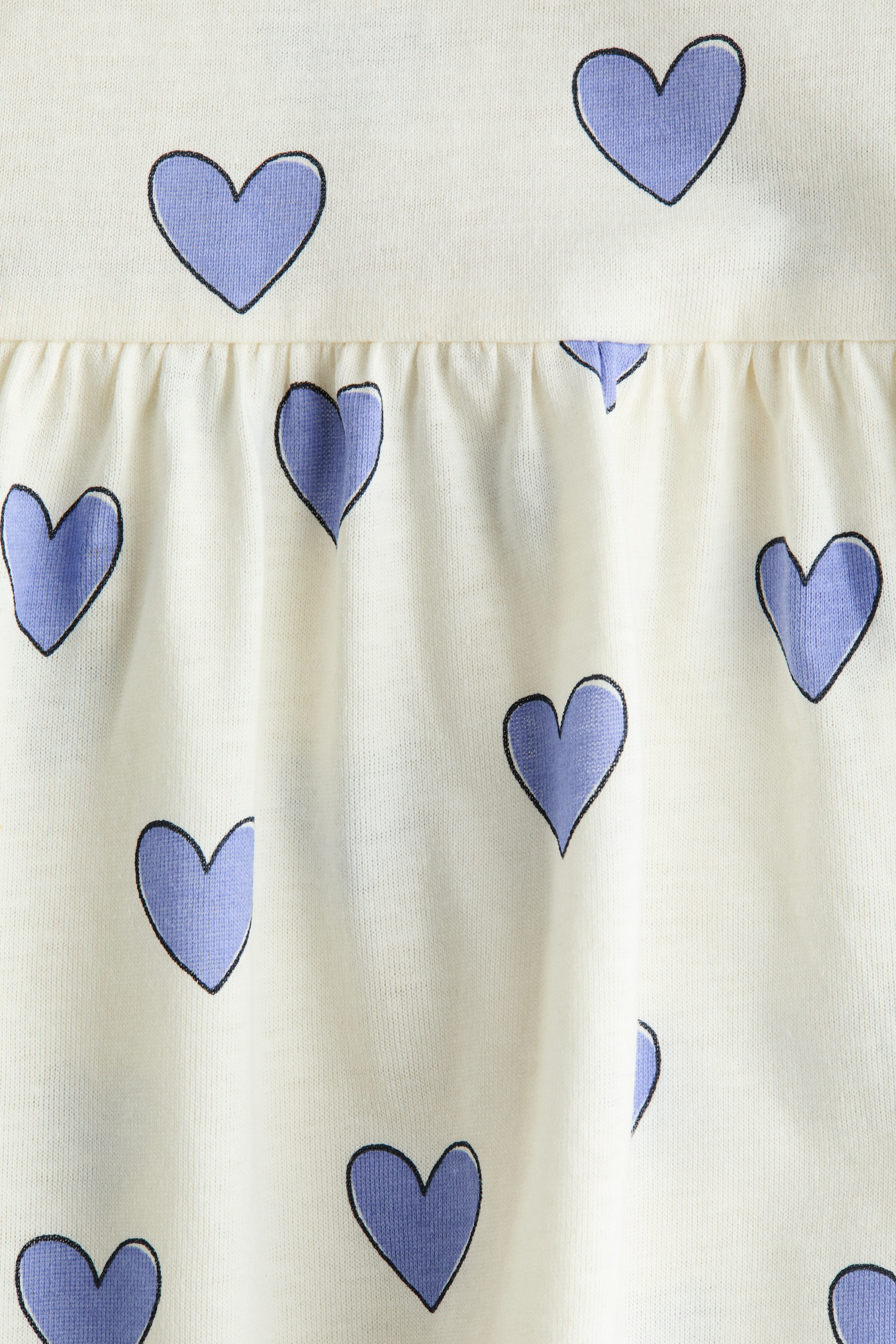 Xem ảnh lớn hơn: Váy cotton in hình - Màu trắng/Trái tim - Kids | H&M VN 2