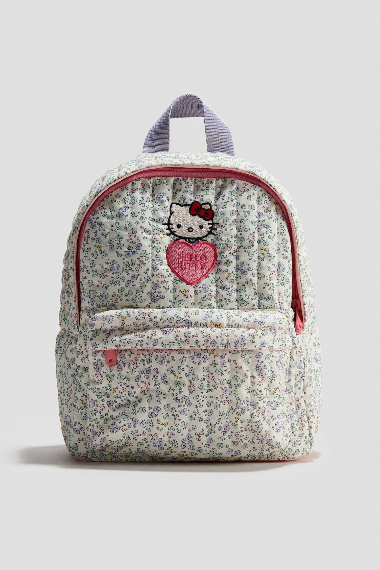 Rygsæk med applikation - Creme/Hello Kitty