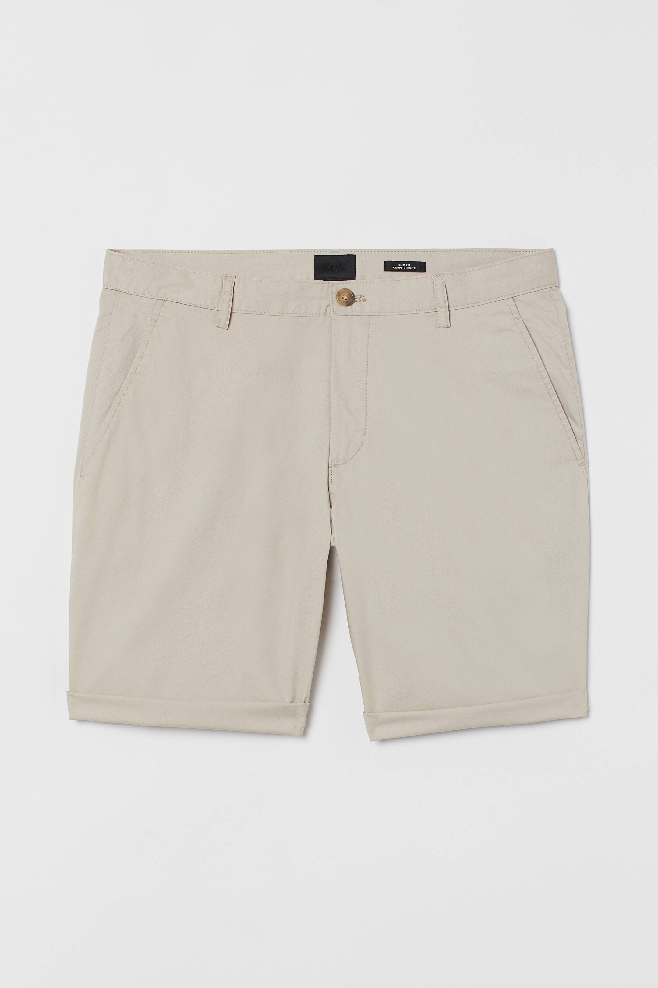 View larger image: Chino shorts Slim Fit - Light beige - Men | H&M 1