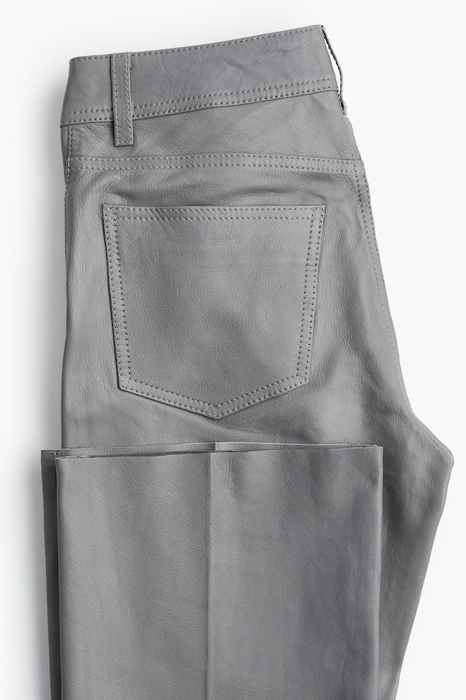 Pantalon en cuir - Noir/Noir - 2