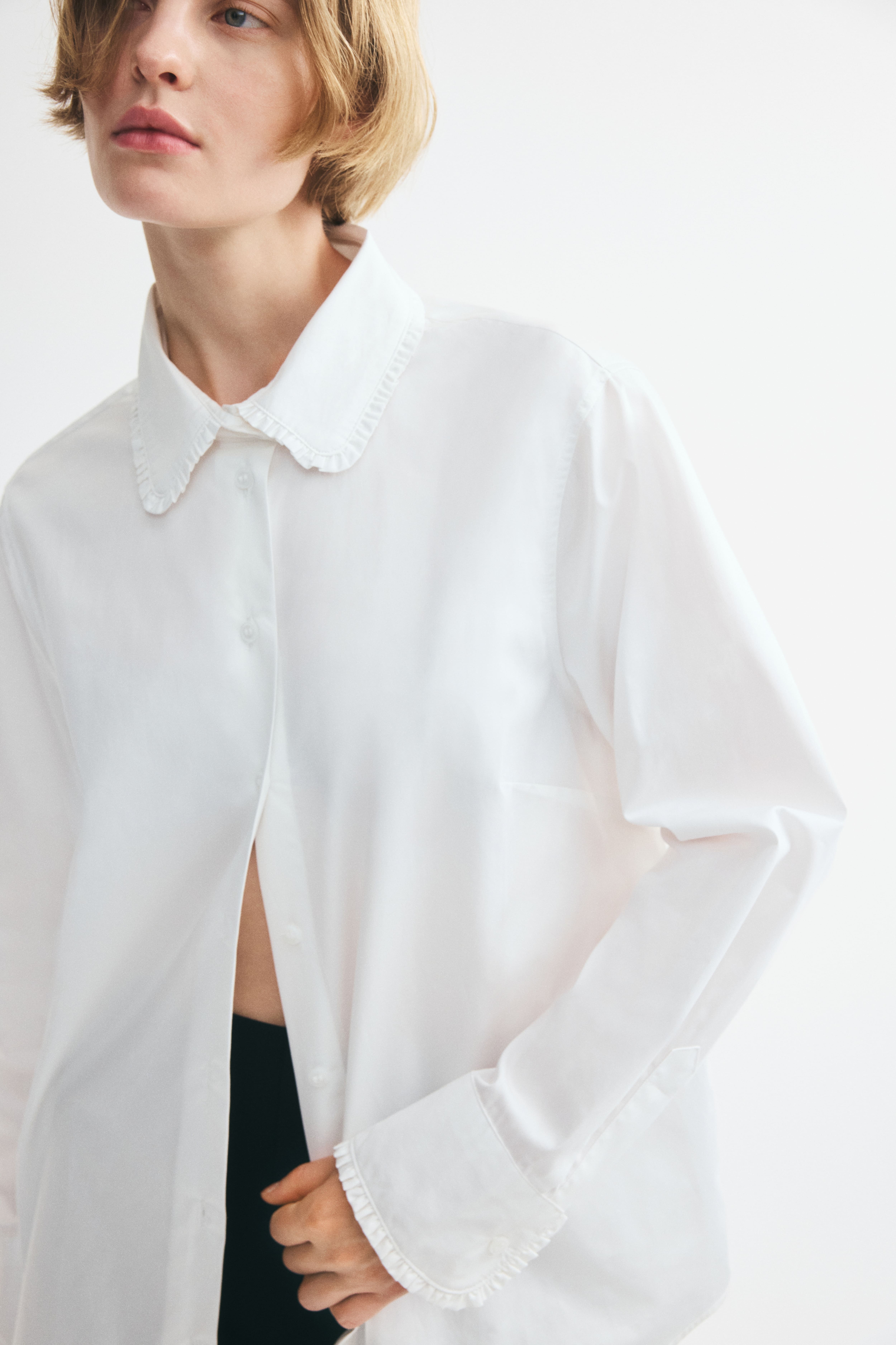 Chemise en popeline de coton