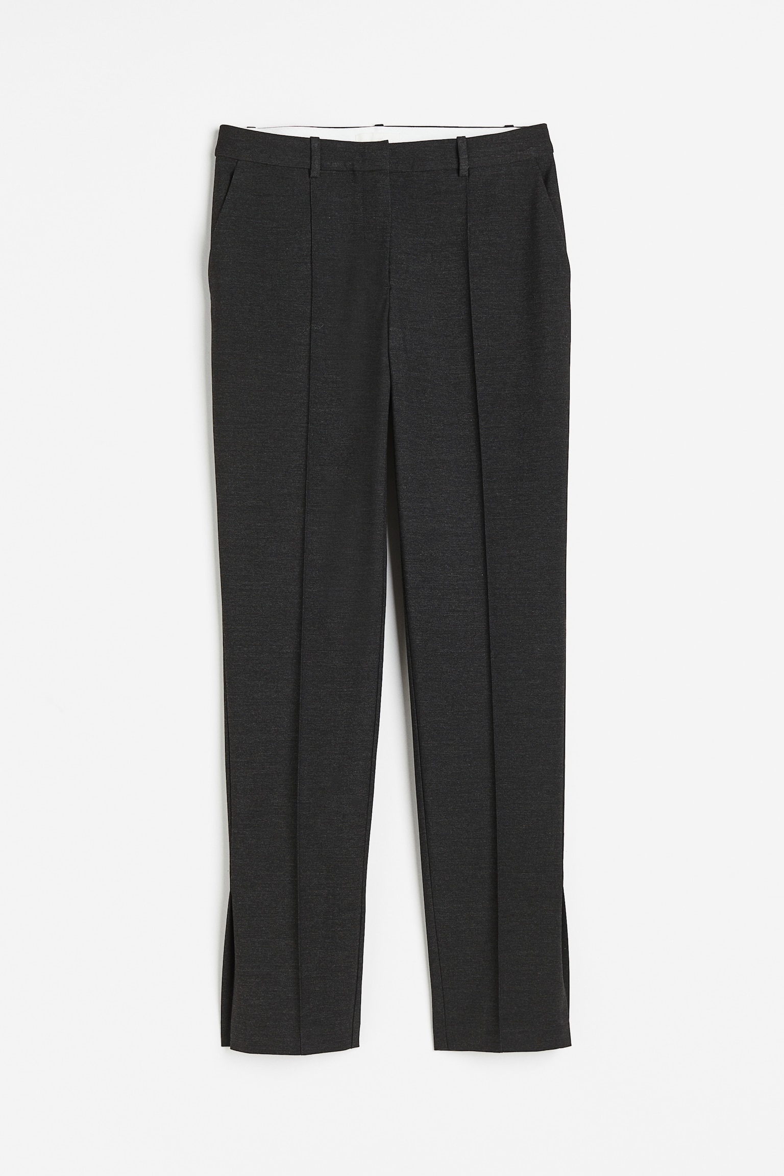 Tailored trousers - Dark grey marl - 1