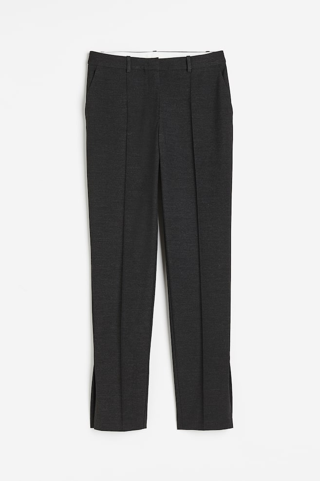 Tailored trousers - Dark grey marl/Dark grey - 2
