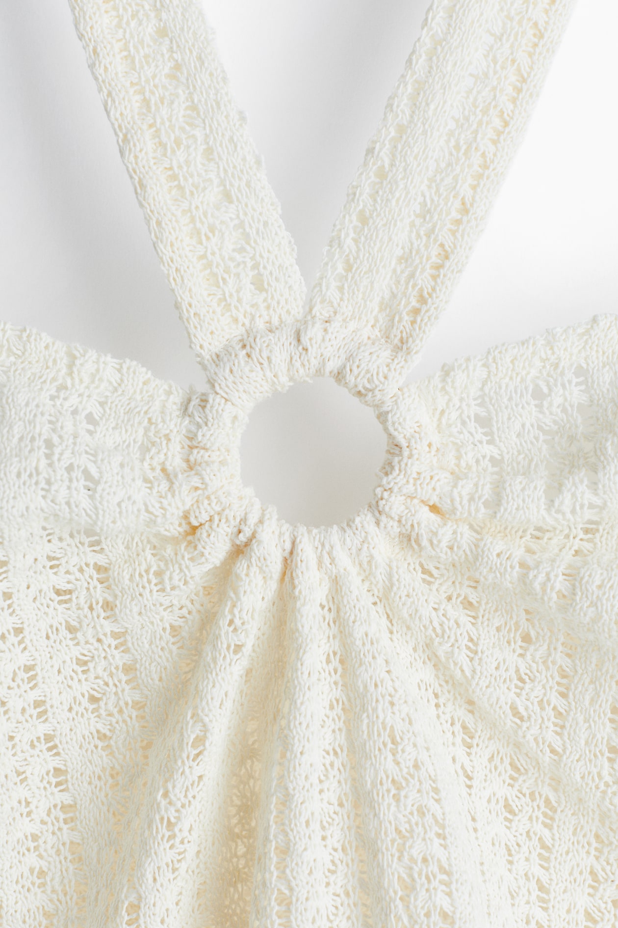 Pointelle Jersey Halterneck Top - image 5