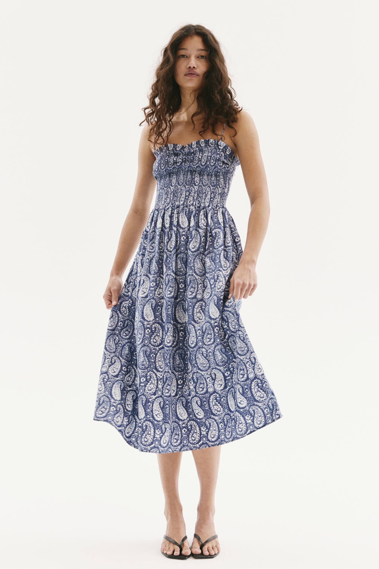 Smocked-bodice Dress - image 4