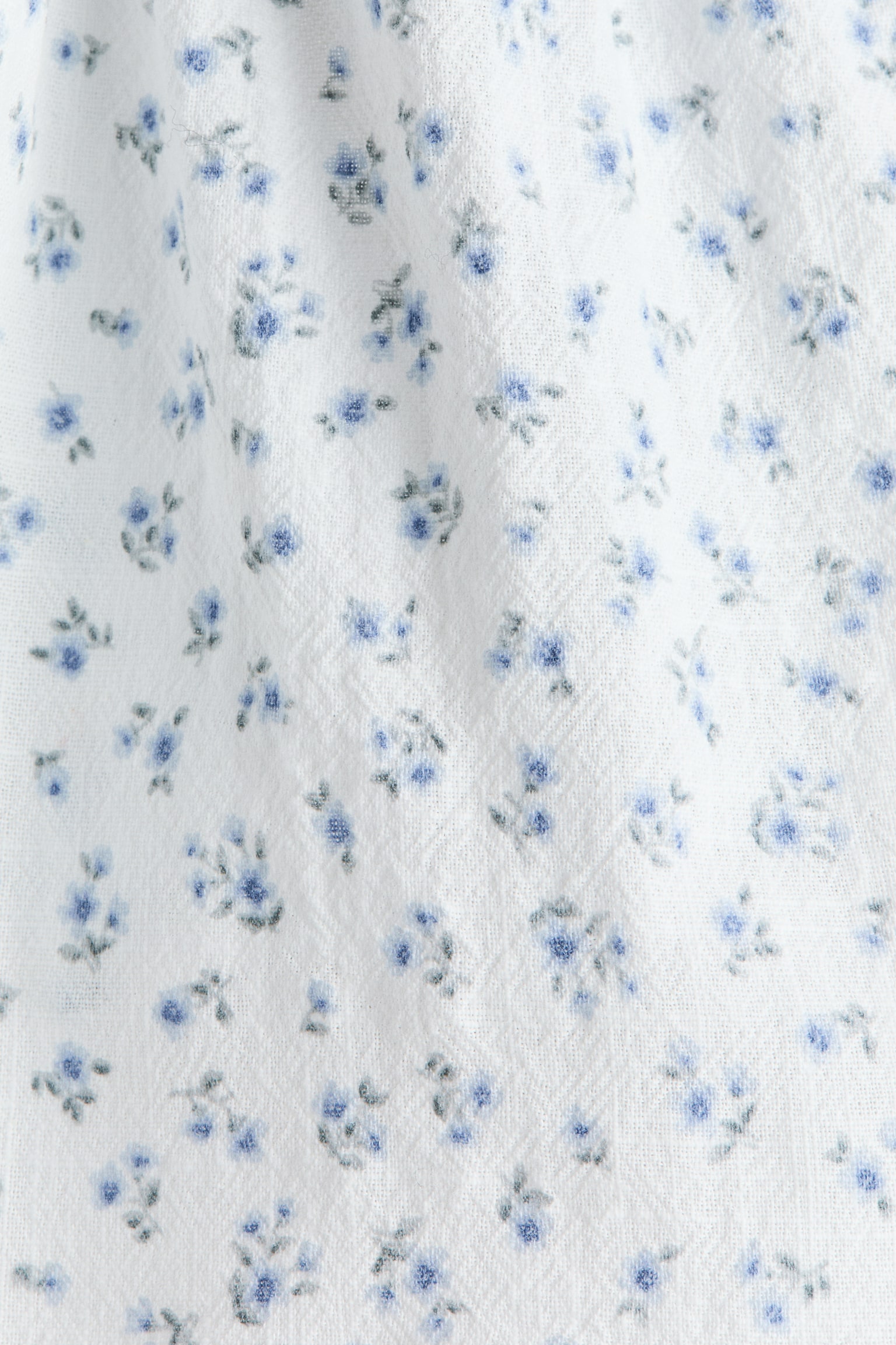 Áo peplum hai dây - Màu trắng/Hoa xanh dương/Màu trắng - 2