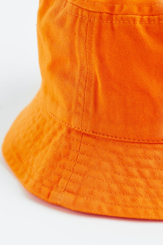 Bucket Hat aus Baumwolle - Orange/Cerise/Grün - 2