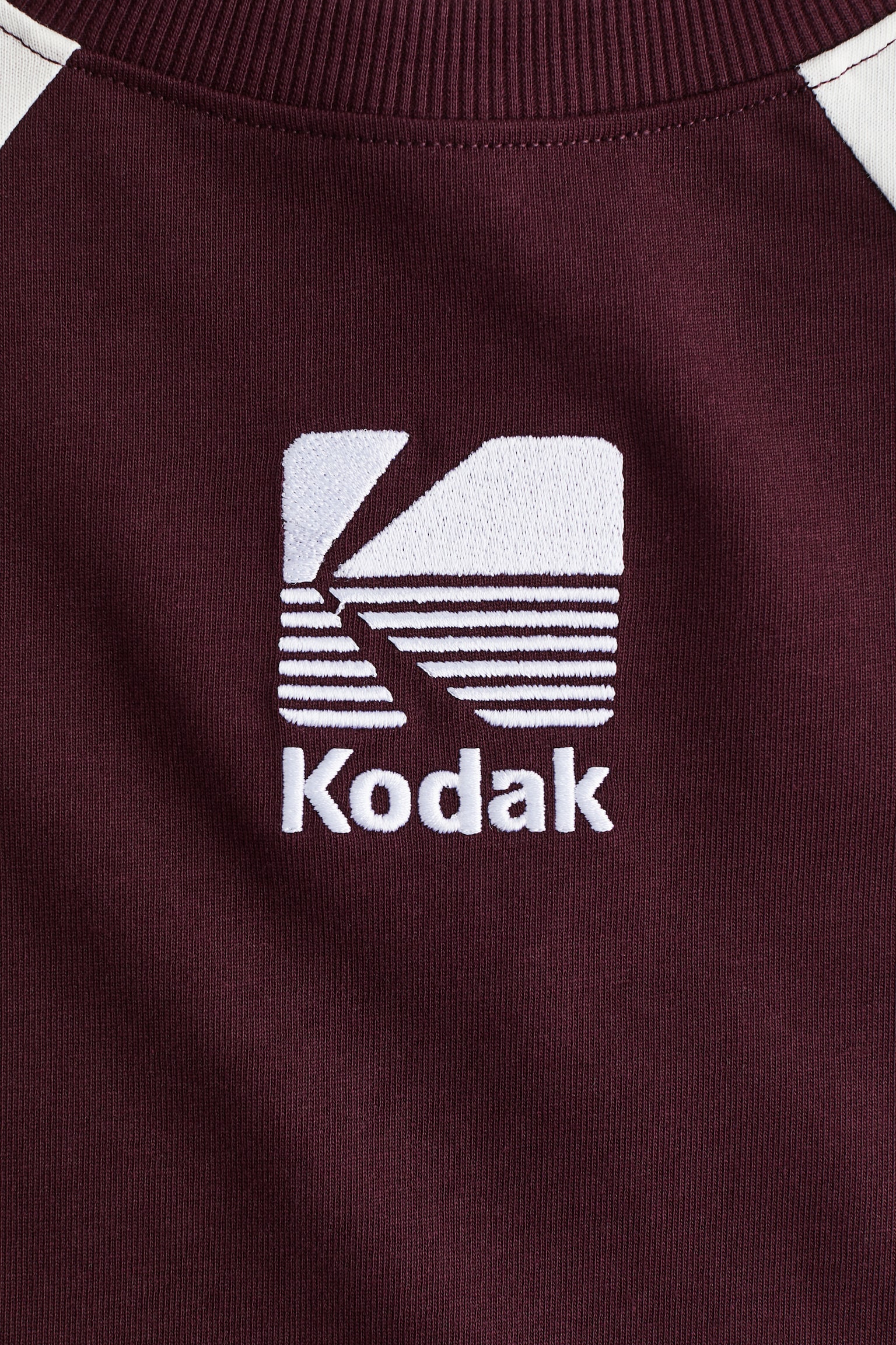 Áo cotton khối màu - Màu đỏ rượu/Kodak - 6