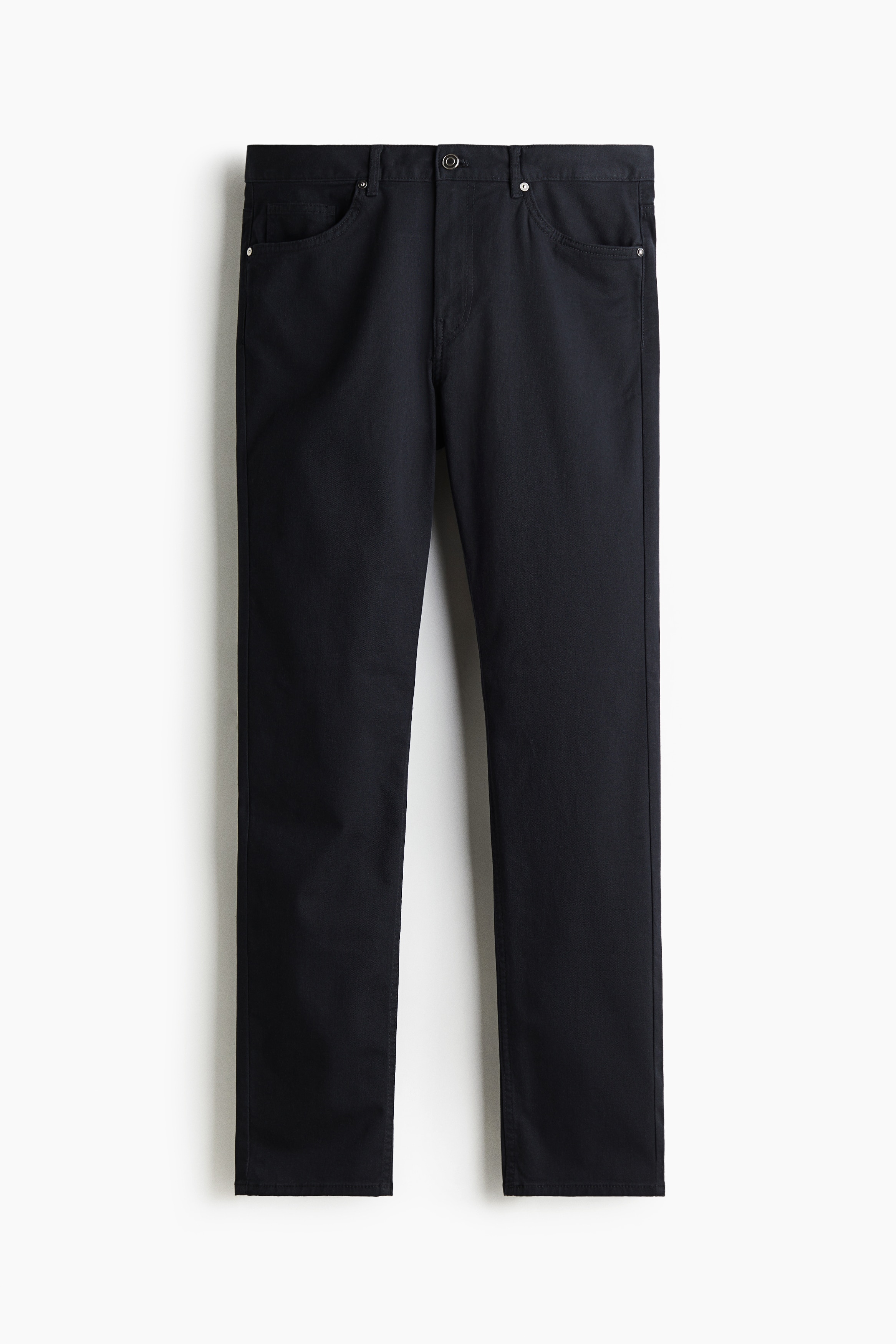 Men - Navy blue Slim Fit Cotton twill trousers - Size: 31/34  - H&M