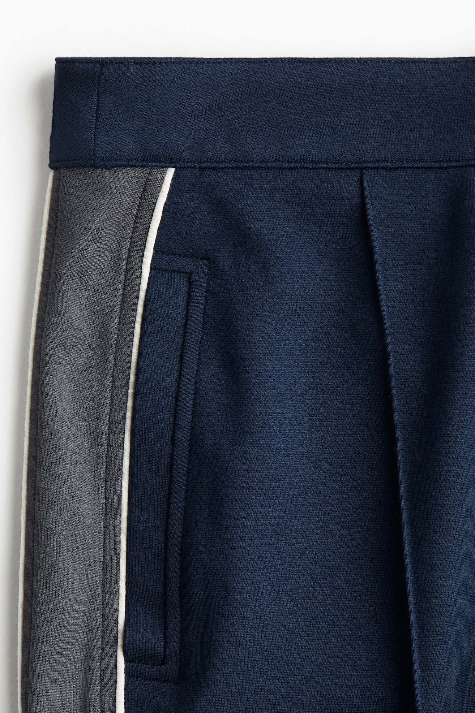 사이드 스트라이프 트랙 팬츠 - 다크 블루 - 2