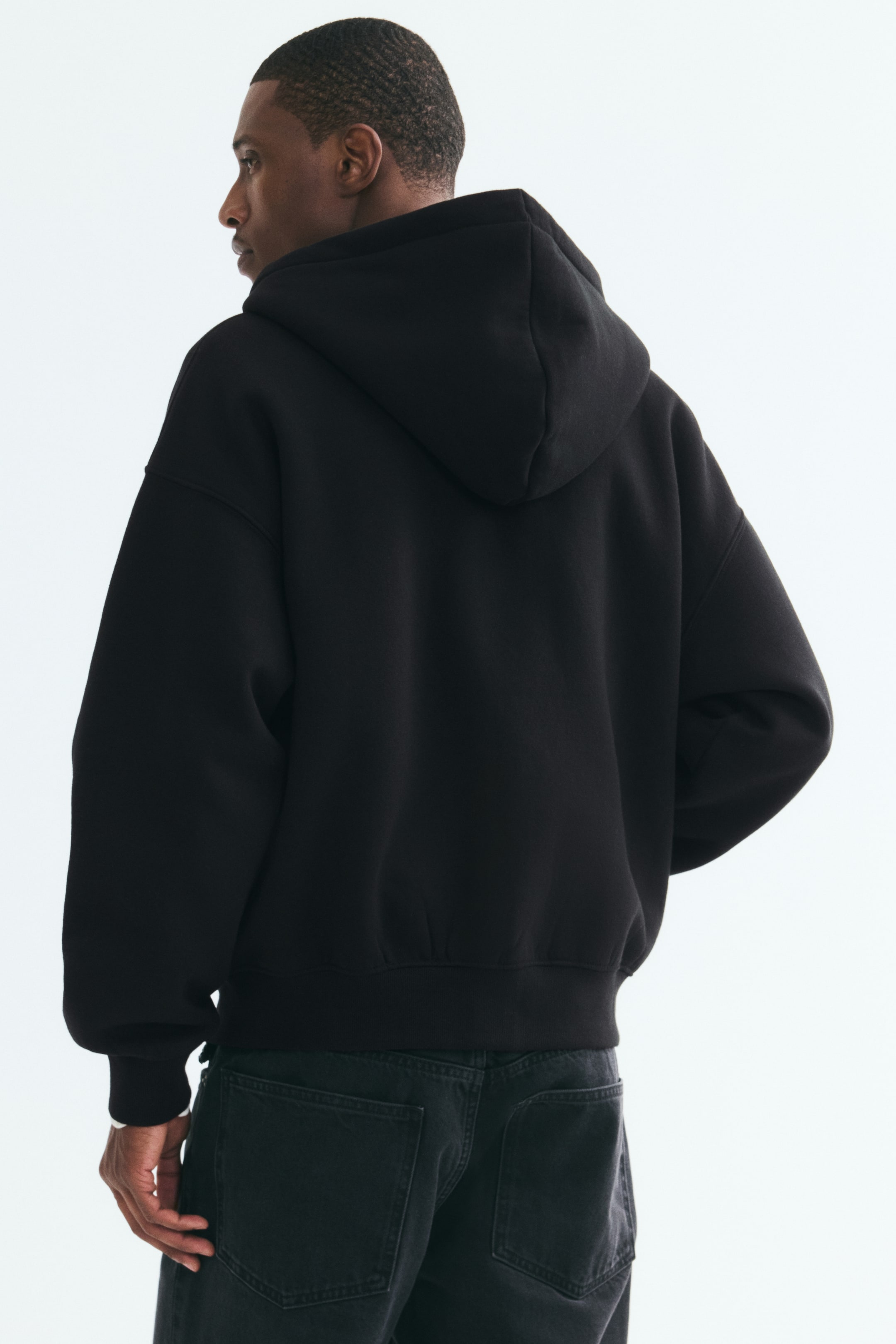 Veste à capuchon grande taille fermeture éclair