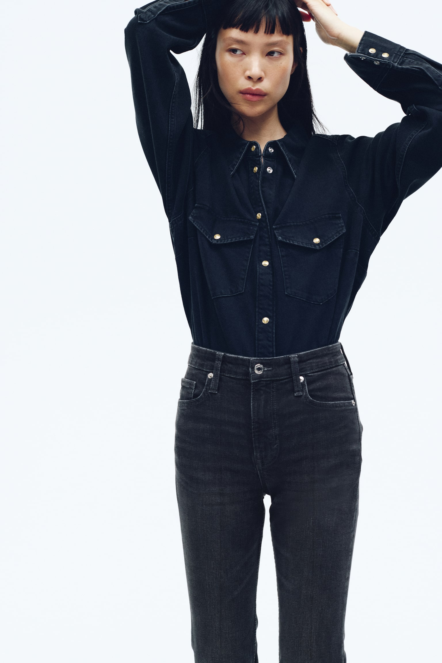 Flared High Jeans - Gris oscuro/Blanco/Azul denim oscuro/Azul denim/Azul denim/Azul denim/Azul denim/Azul denim oscuro/Azul denim claro - 6