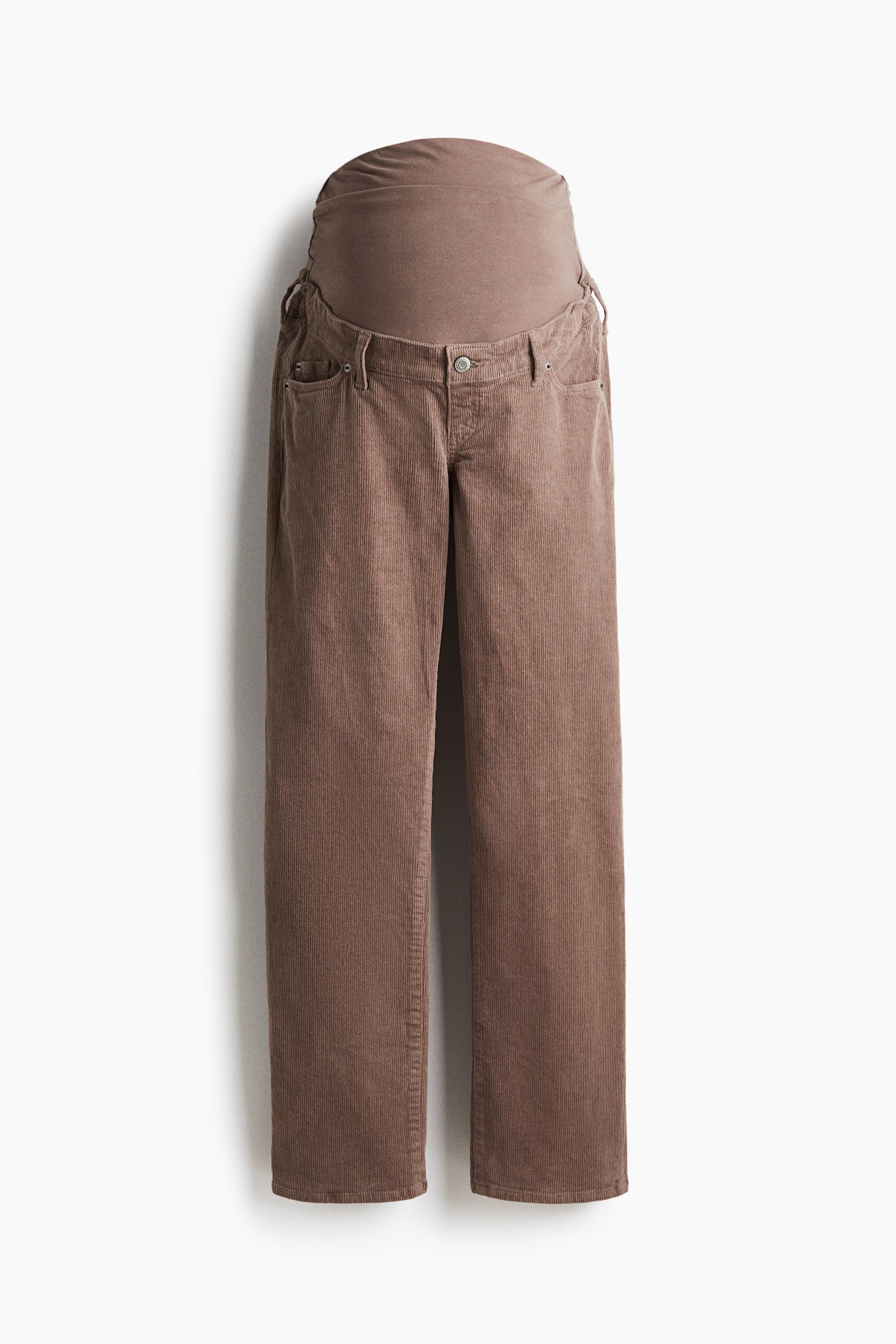 MAMA Corduroy trousers - Dark beige/Black - 2