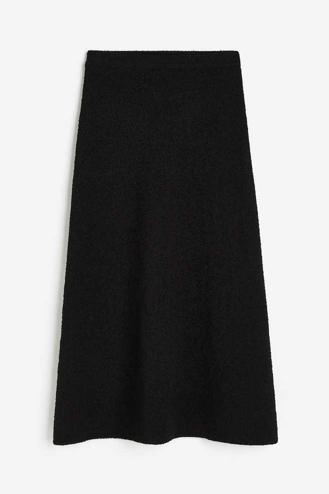 Bouclé skirt - Black - 2