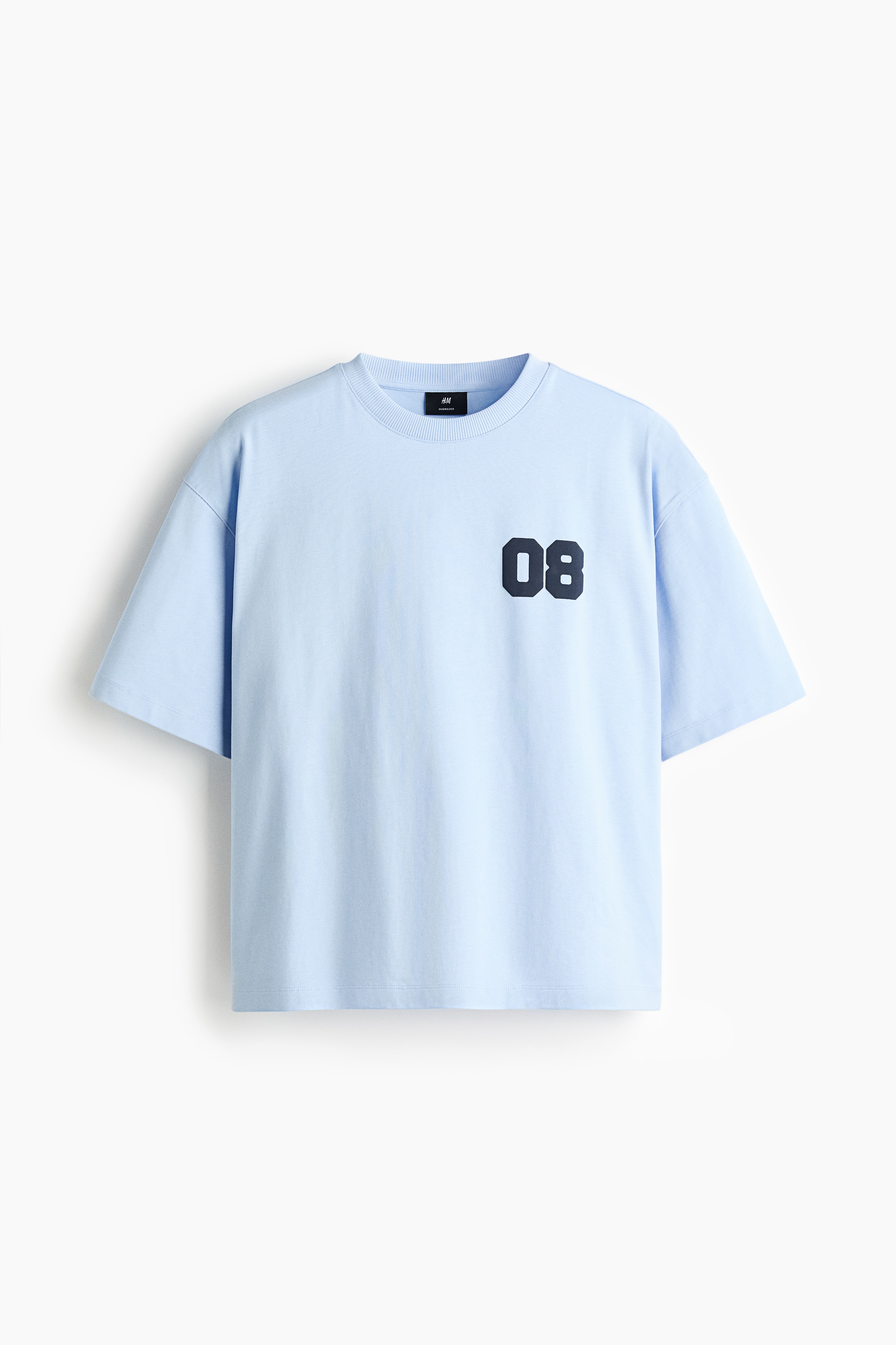 Oversized Fit Printed T-shirt - Light blue/Sports Archives/Cream/Phys.Ed