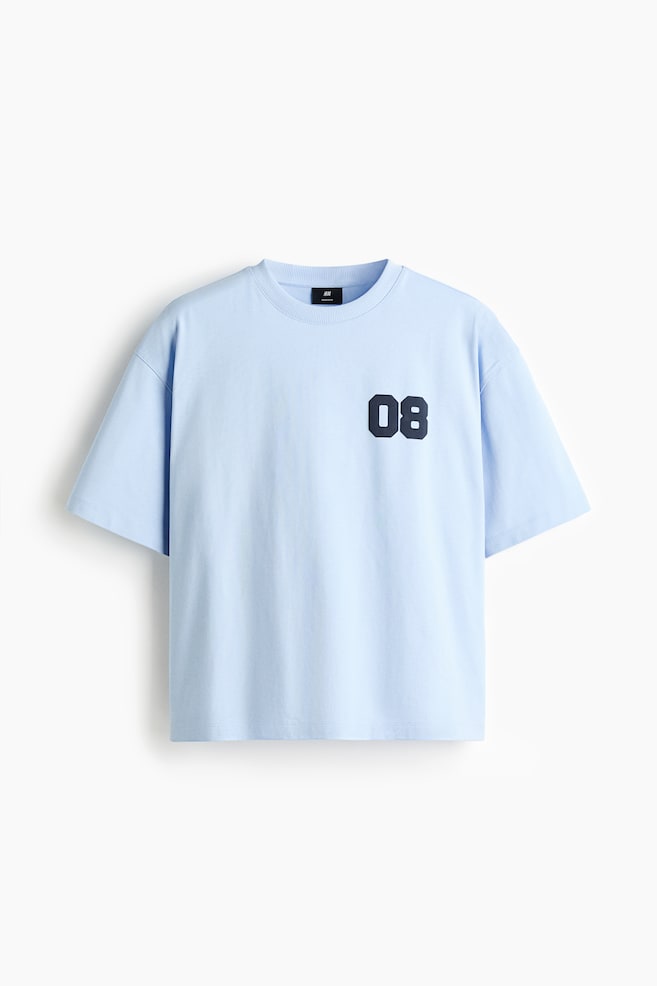 Oversized Printed T-Shirt - Light blue/Sports Archives - 1