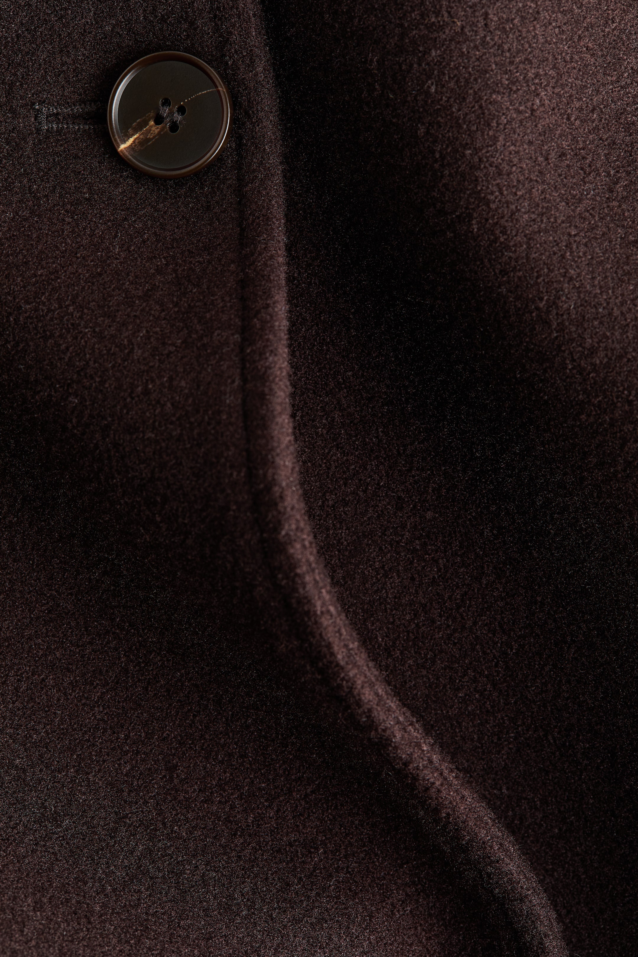 View larger image: Belted cape coat - Dark brown - Ladies | H&M 7